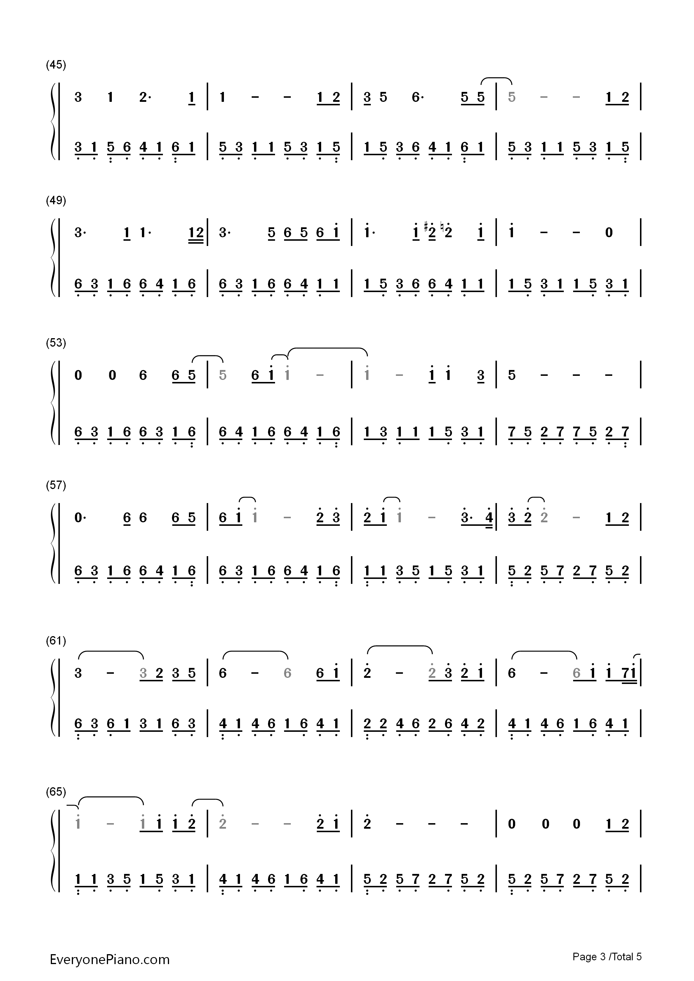 The_Last_Goodbye钢琴简谱_Billy_Boyd演唱