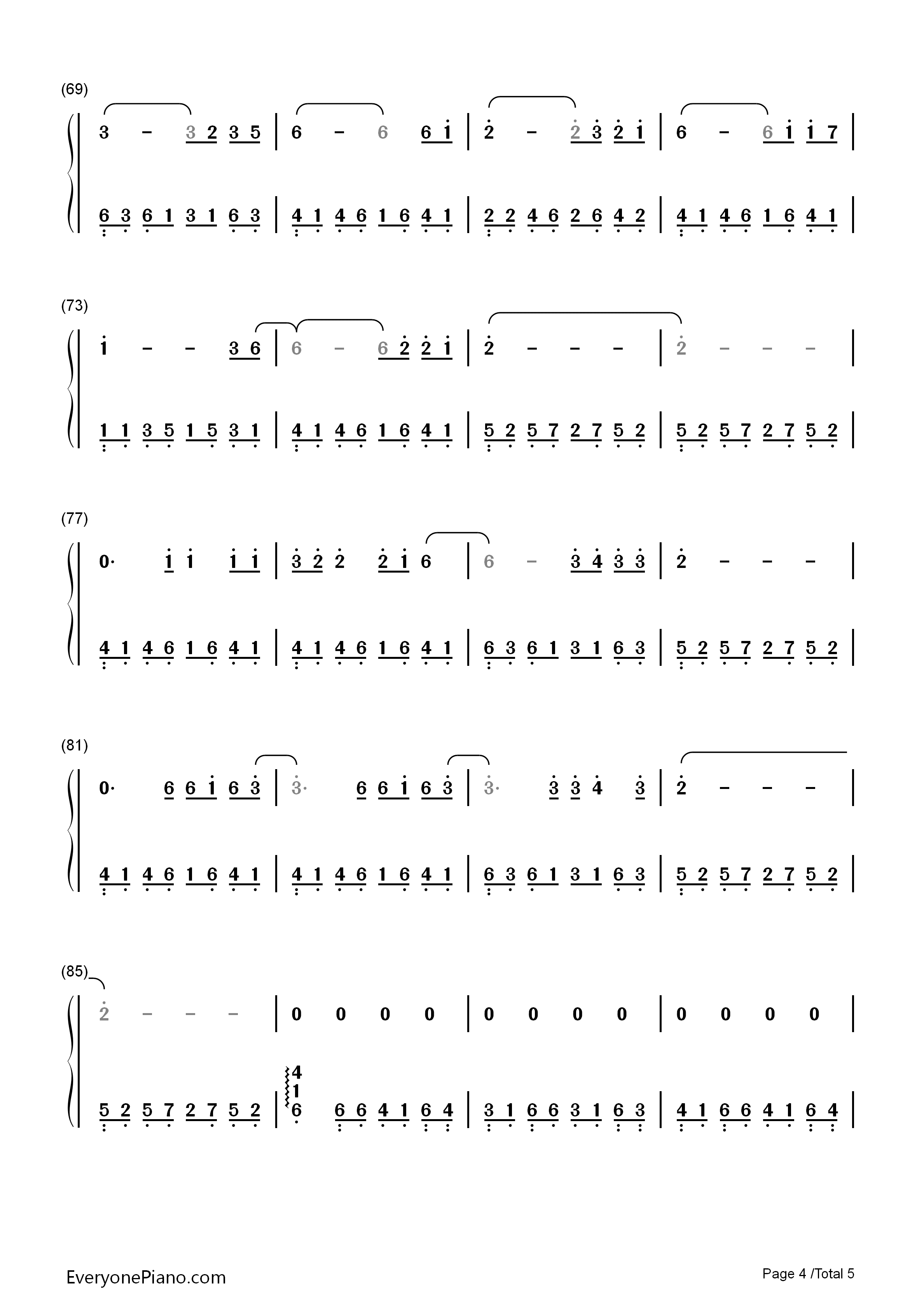 The_Last_Goodbye钢琴简谱_Billy_Boyd演唱