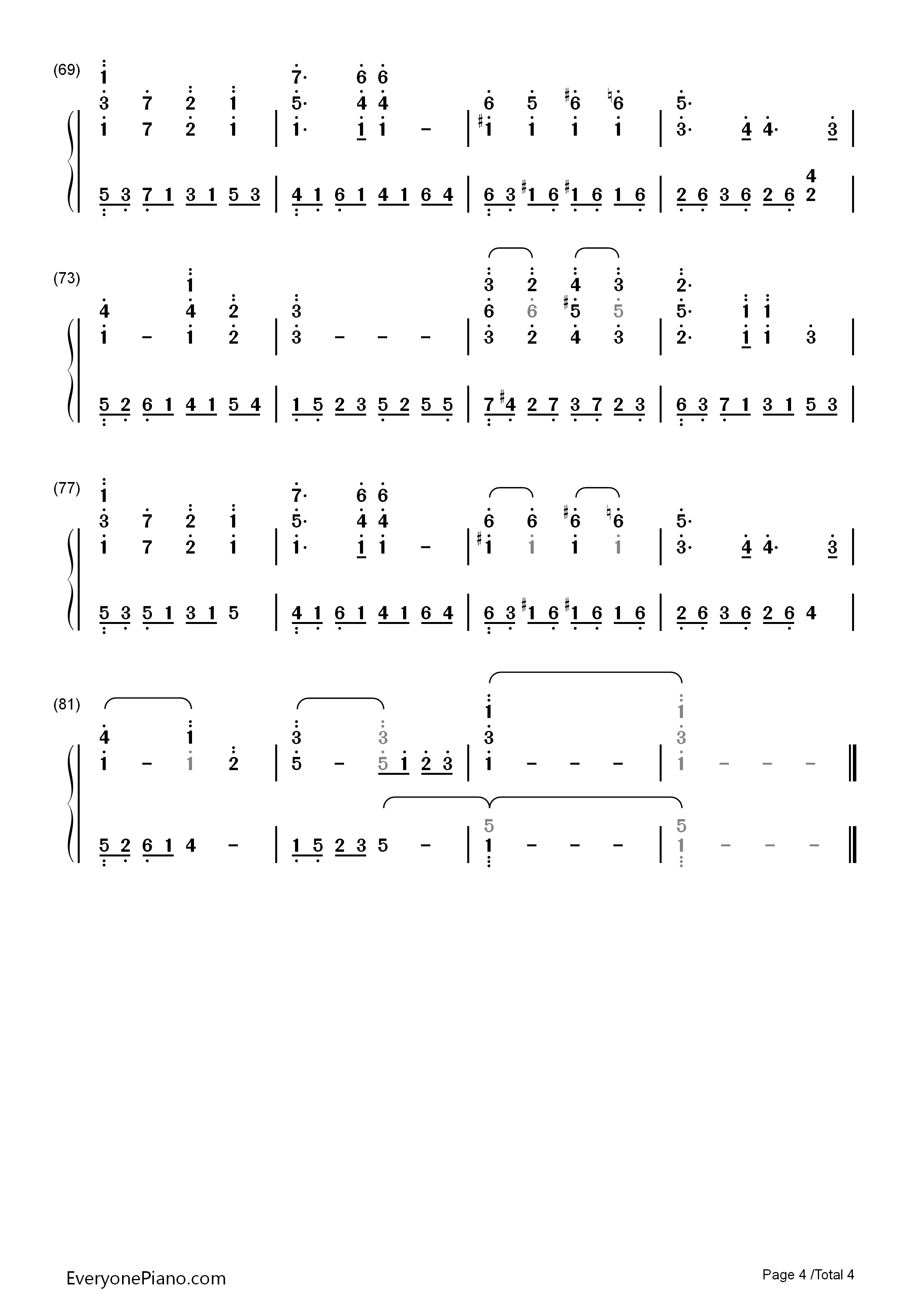 The_Day_After钢琴简谱_李闰珉演唱