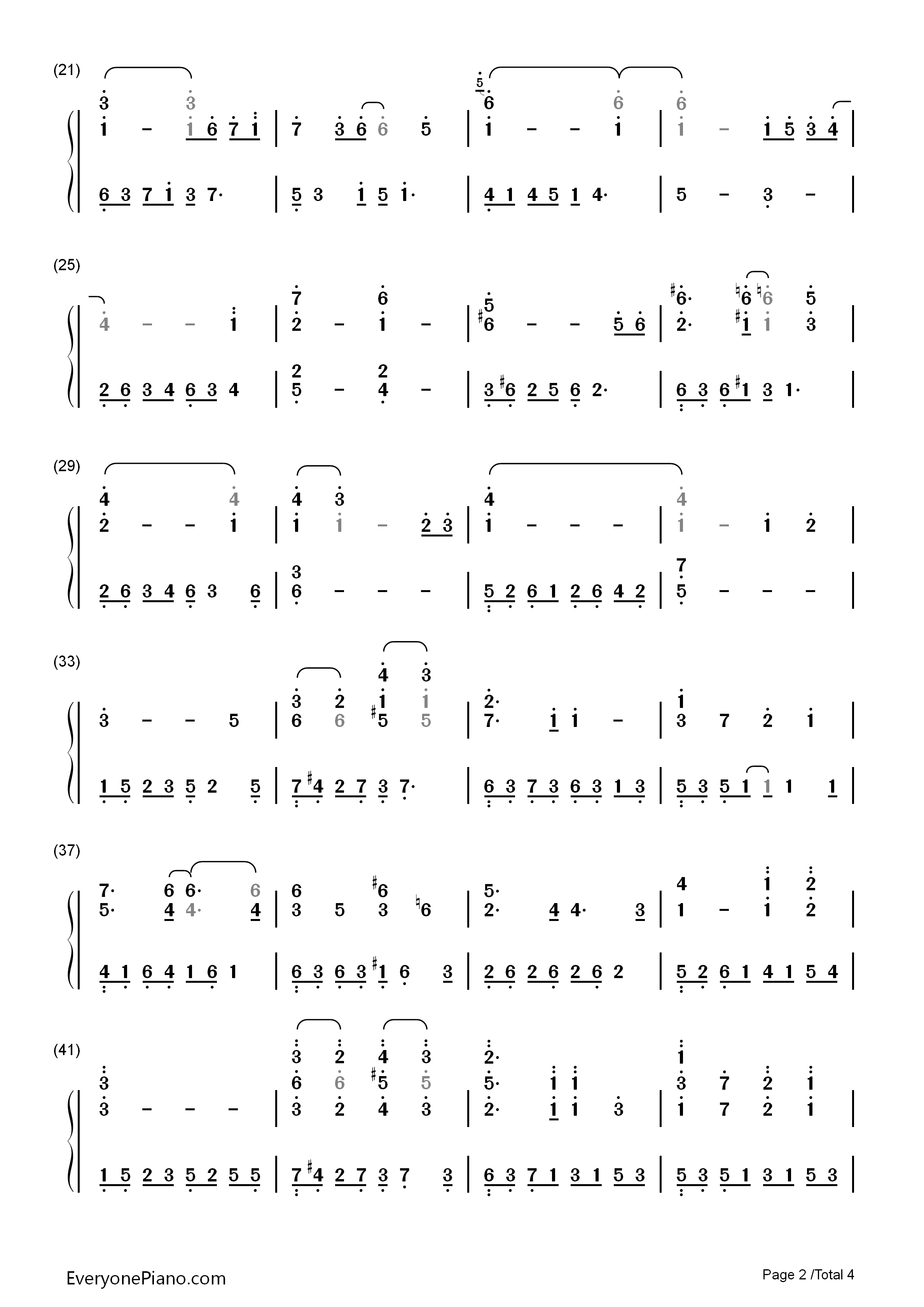 The_Day_After钢琴简谱_李闰珉演唱