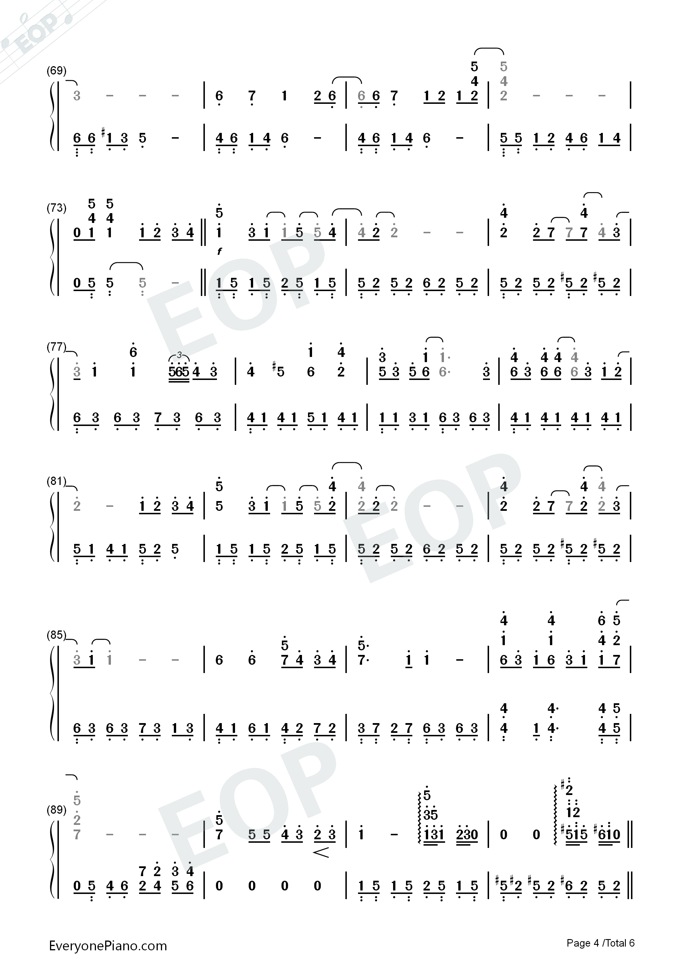 邻家的龙猫钢琴简谱_久石让_宫崎骏演唱