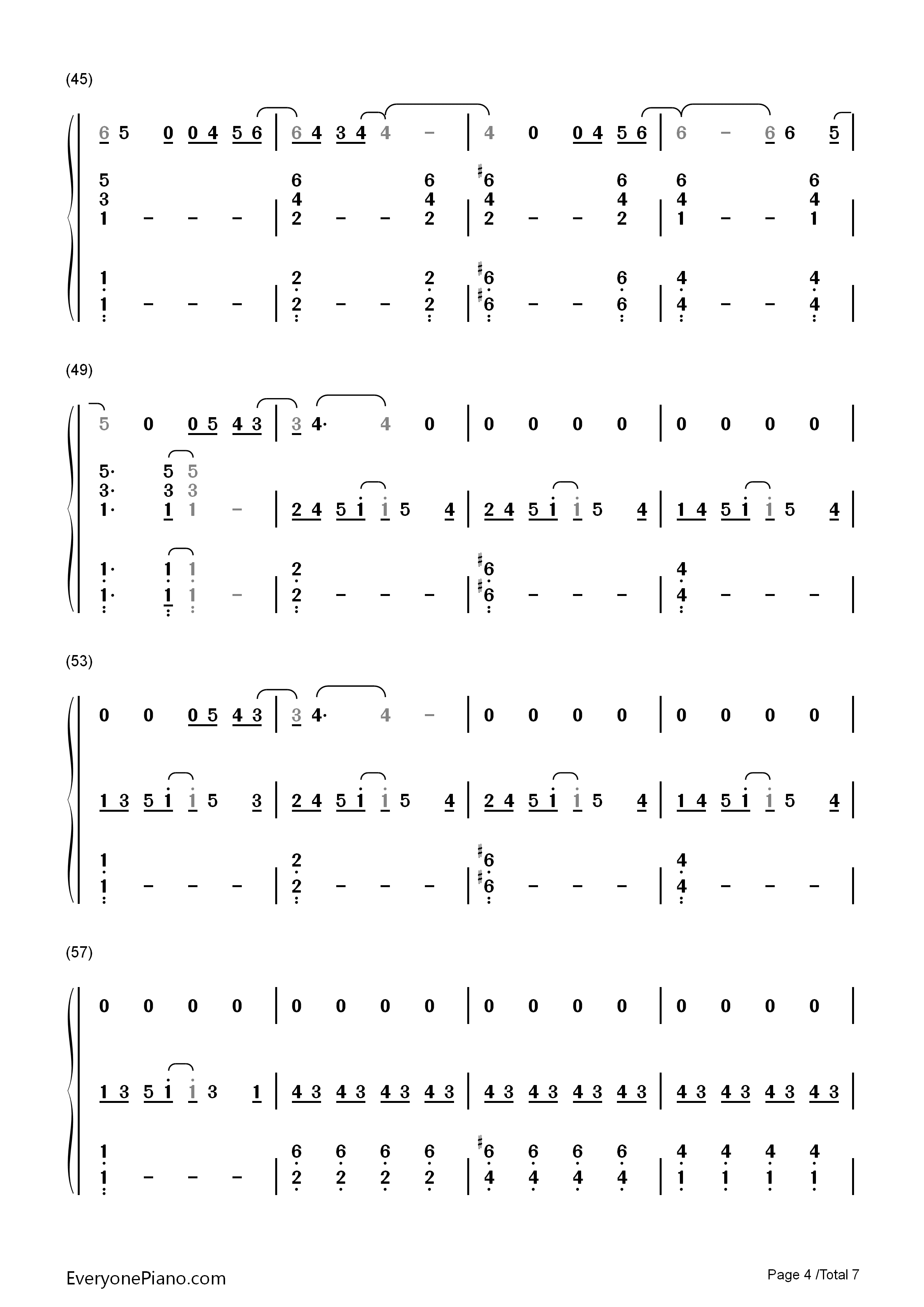 还在这里钢琴简谱_刘亦菲_王铮亮演唱