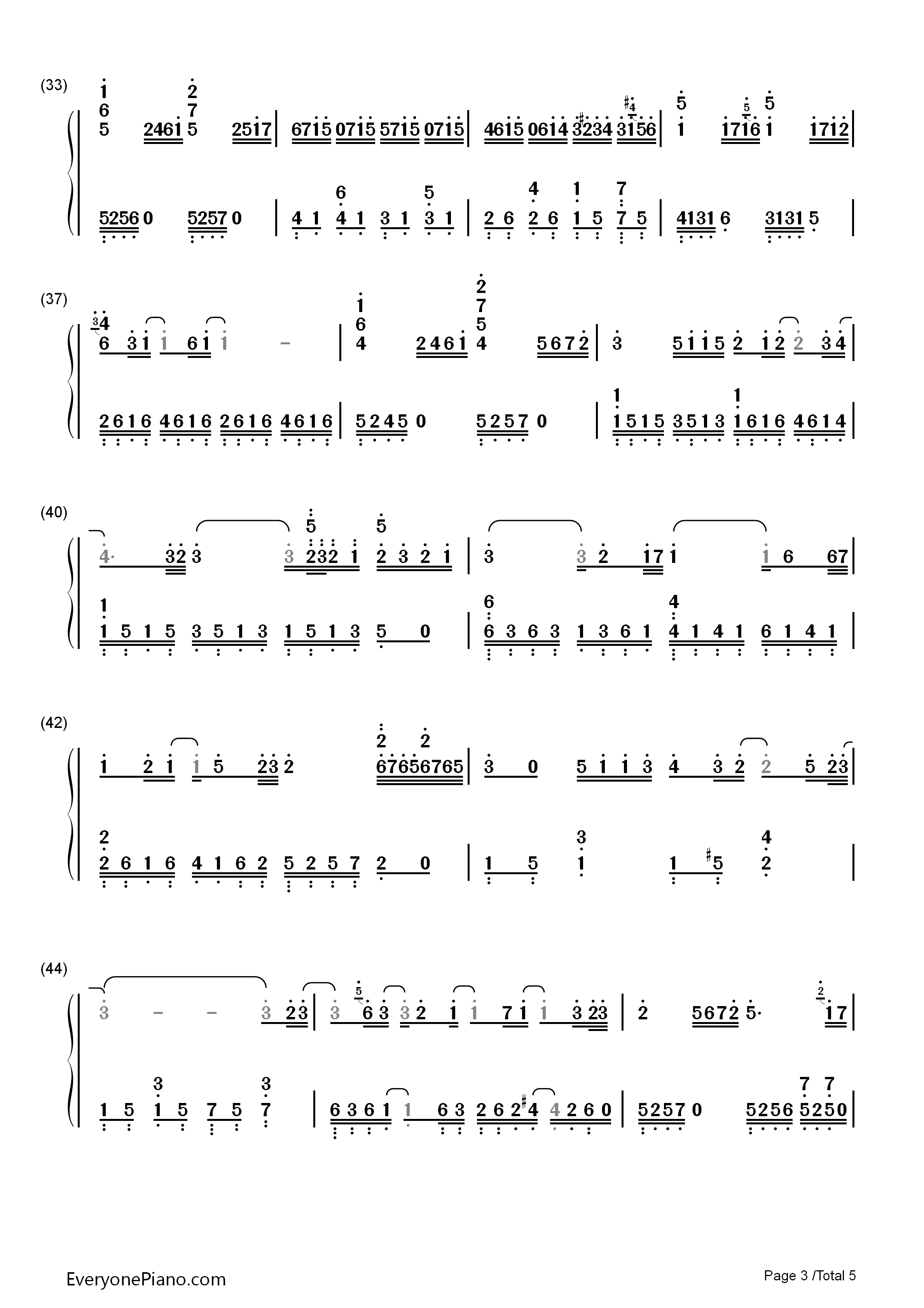 What_Makes_You_Beautiful钢琴简谱_未知演唱