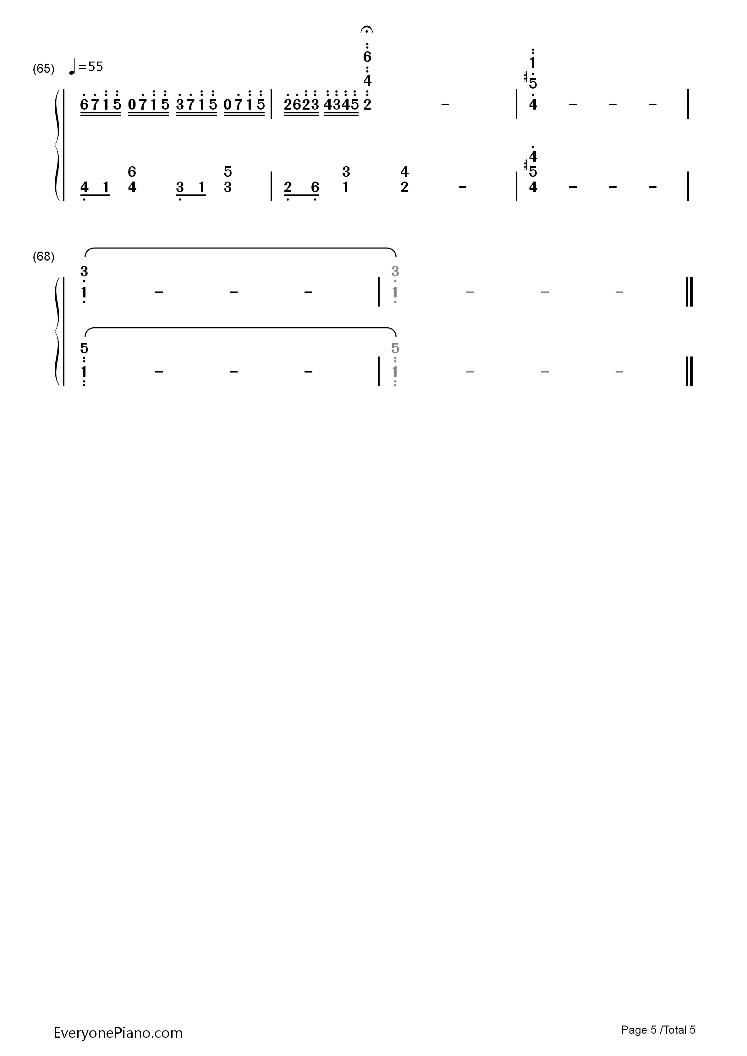 What_Makes_You_Beautiful钢琴简谱_未知演唱