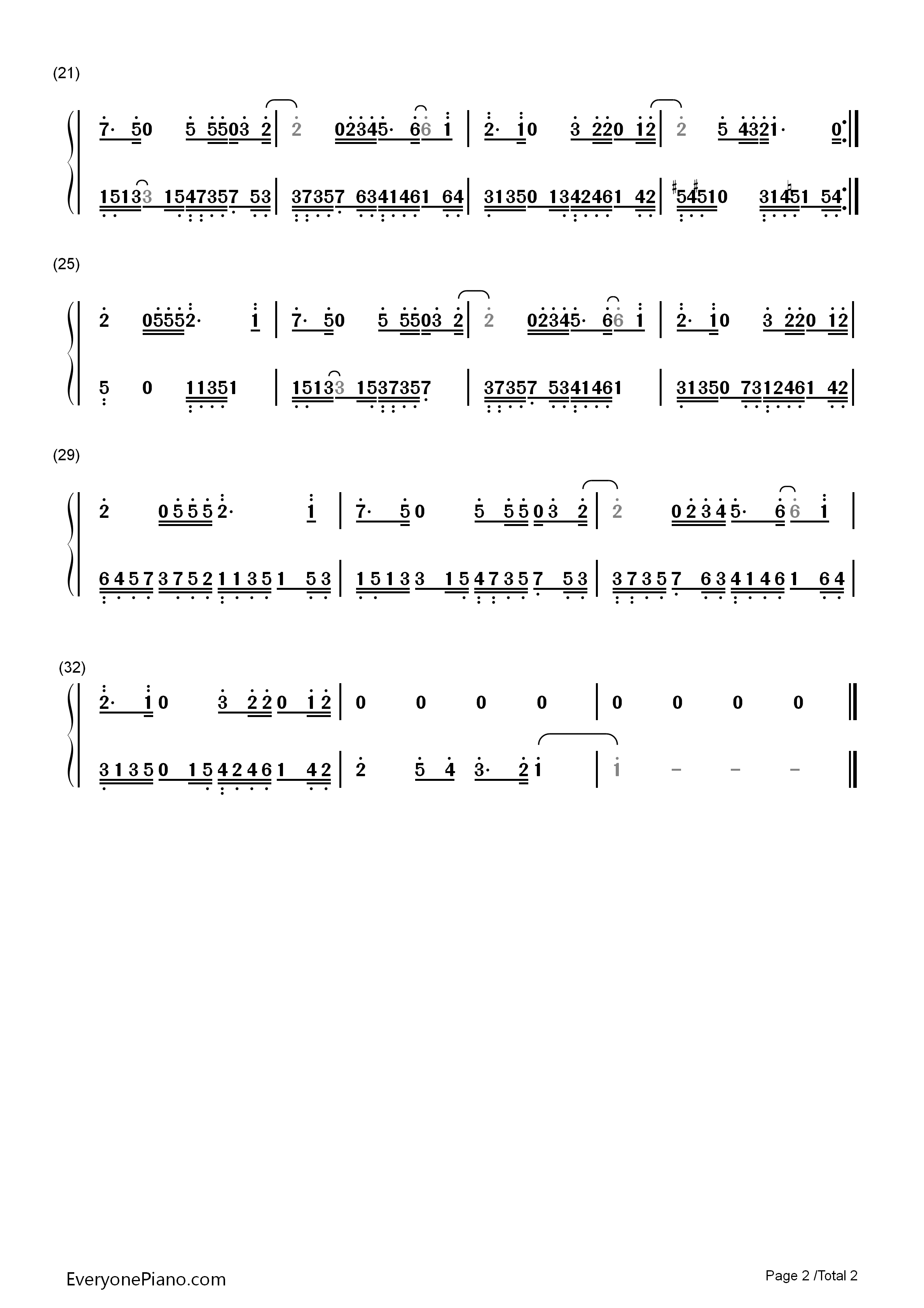 你钢琴简谱_林依晨演唱