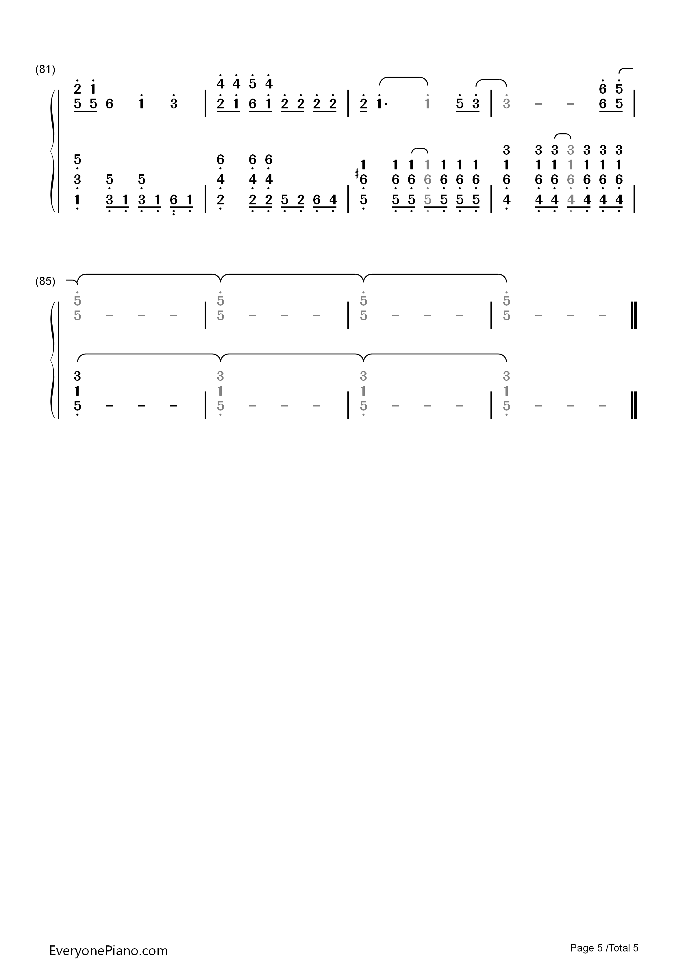 Feels_Like_Summer钢琴简谱_Tim_Wheeler演唱