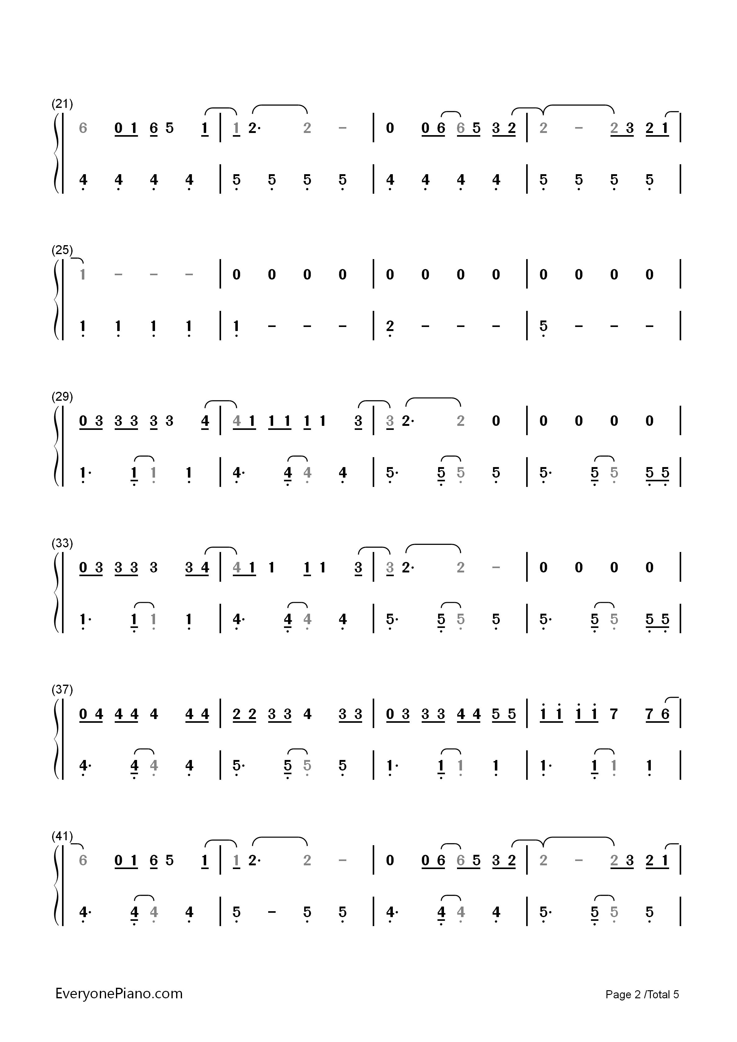 Tear_Up_This_Town钢琴简谱_Keane演唱