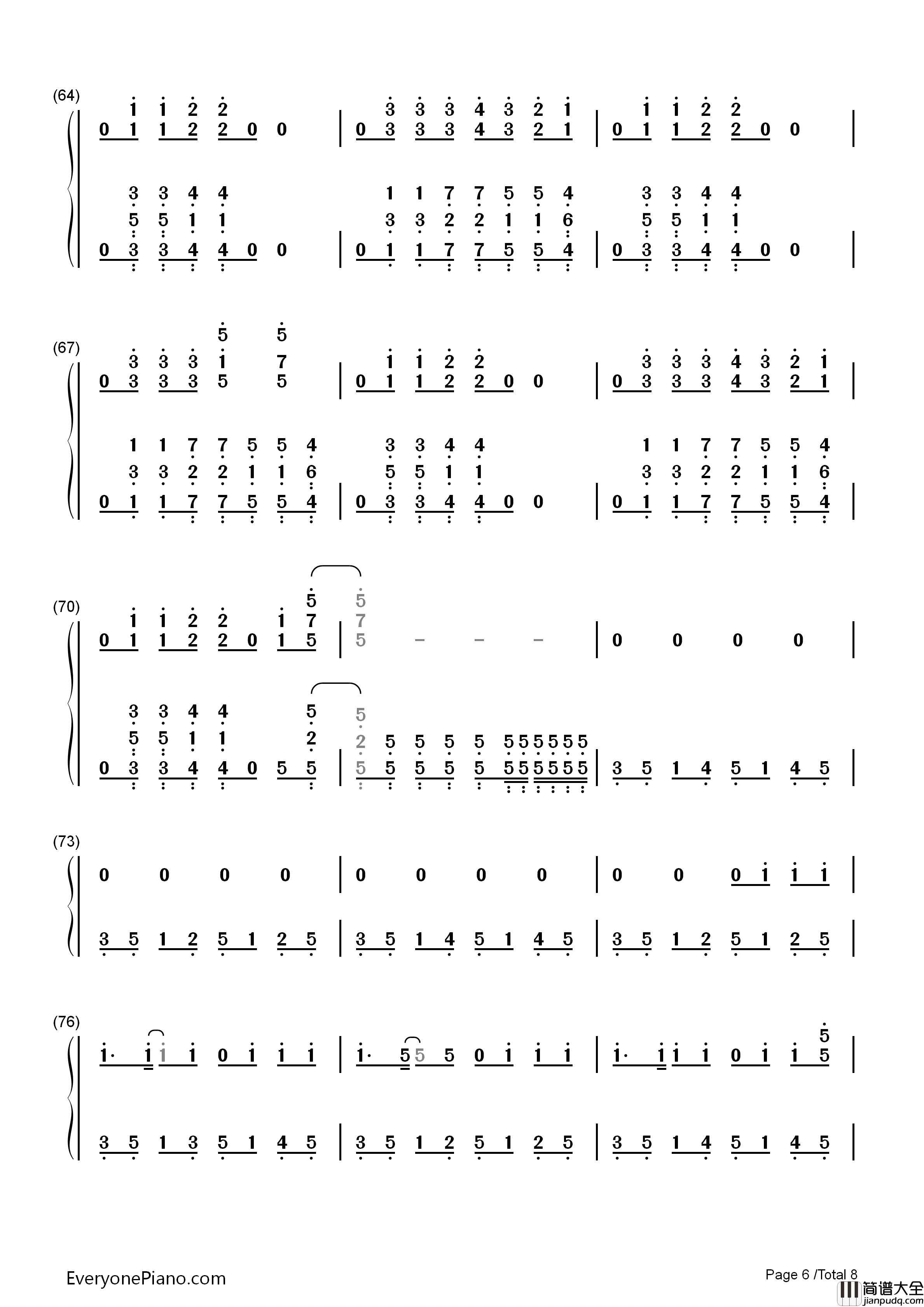 Shut_Up_and_Dance钢琴简谱_Walk_the_Moon演唱