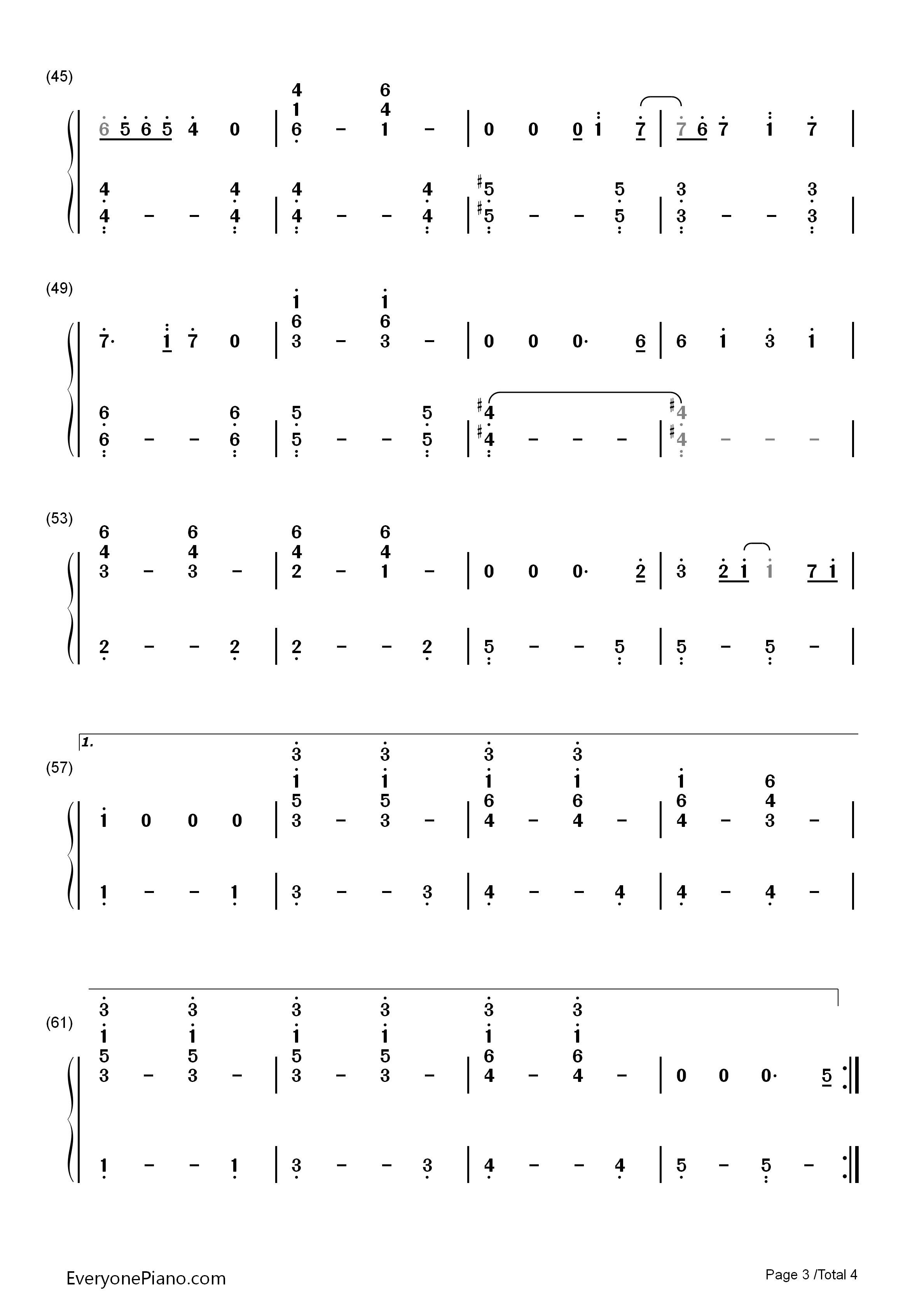 The_Lady_in_Red钢琴简谱_Chris_de_Burgh演唱