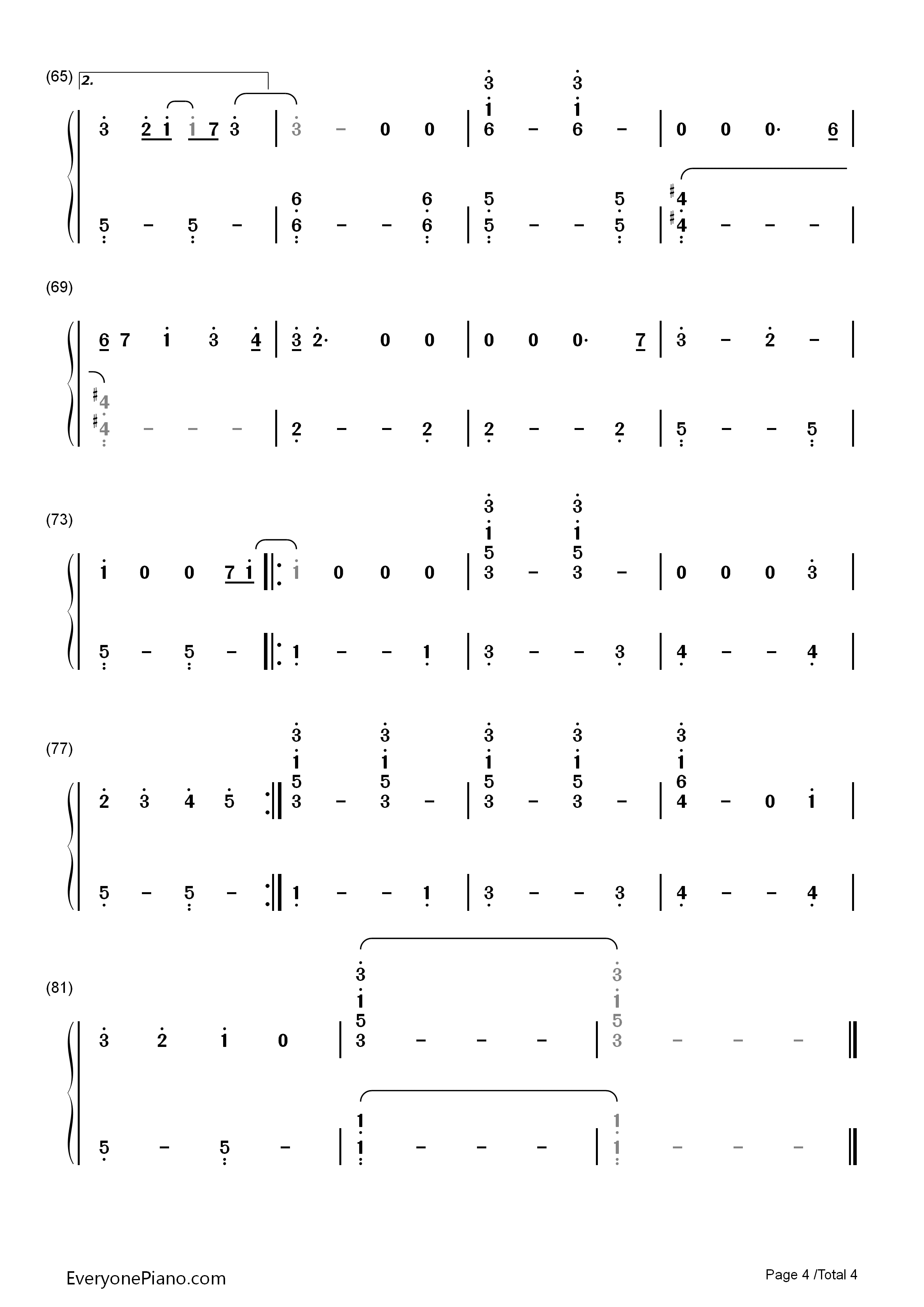 The_Lady_in_Red钢琴简谱_Chris_de_Burgh演唱