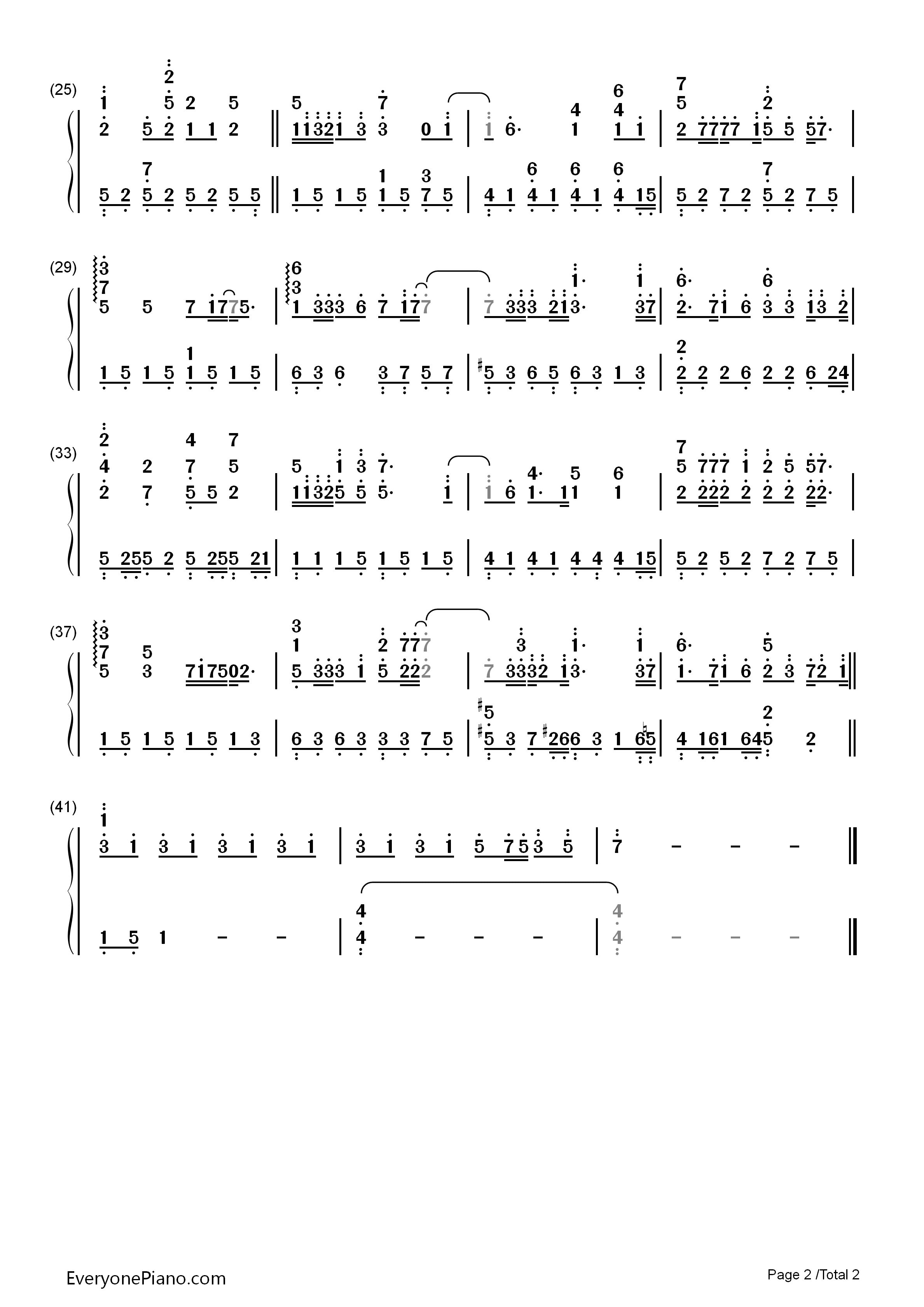 灵魂尽头钢琴简谱_张惠妹演唱