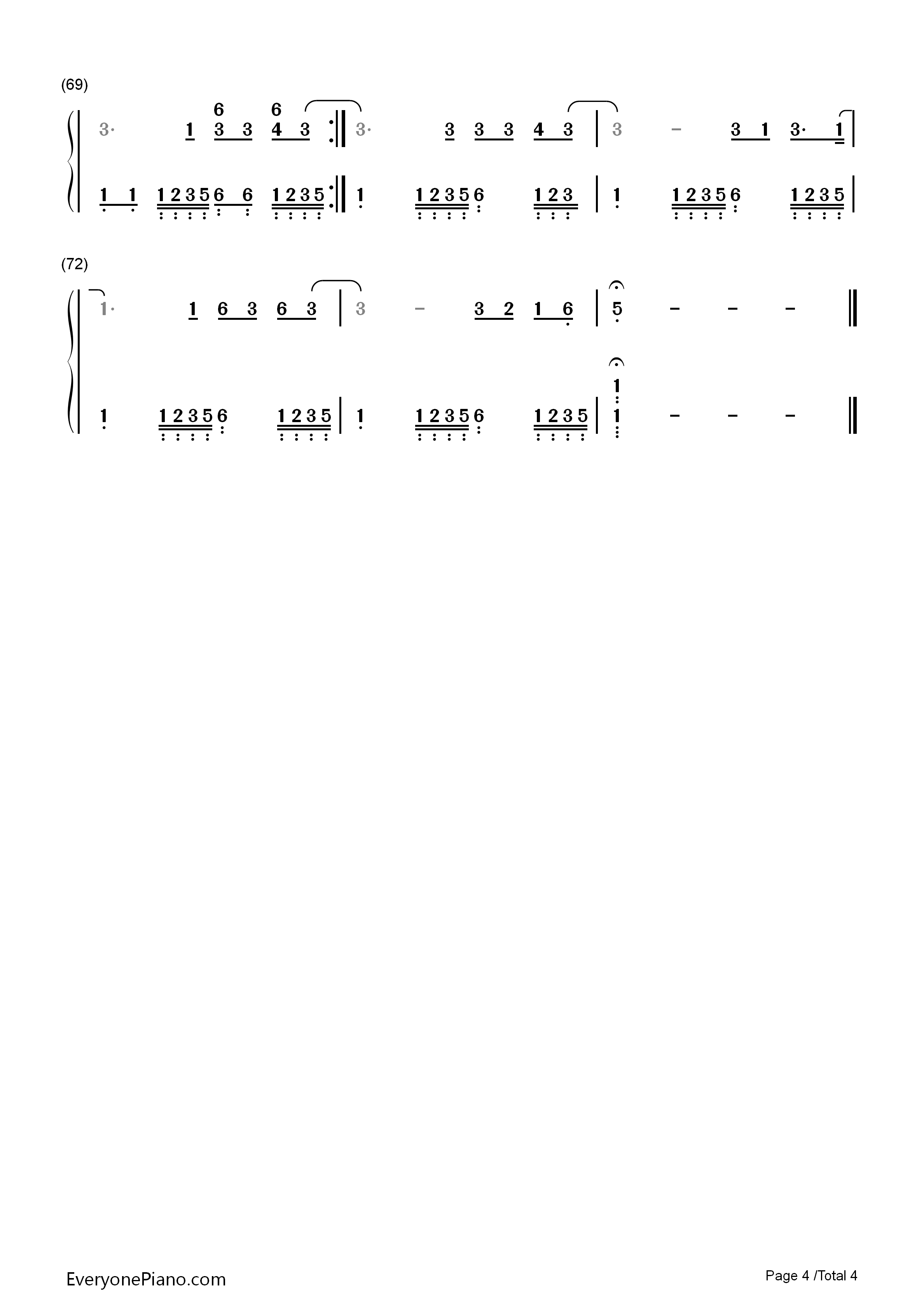 Sunday_Morning钢琴简谱_Maroon_5演唱