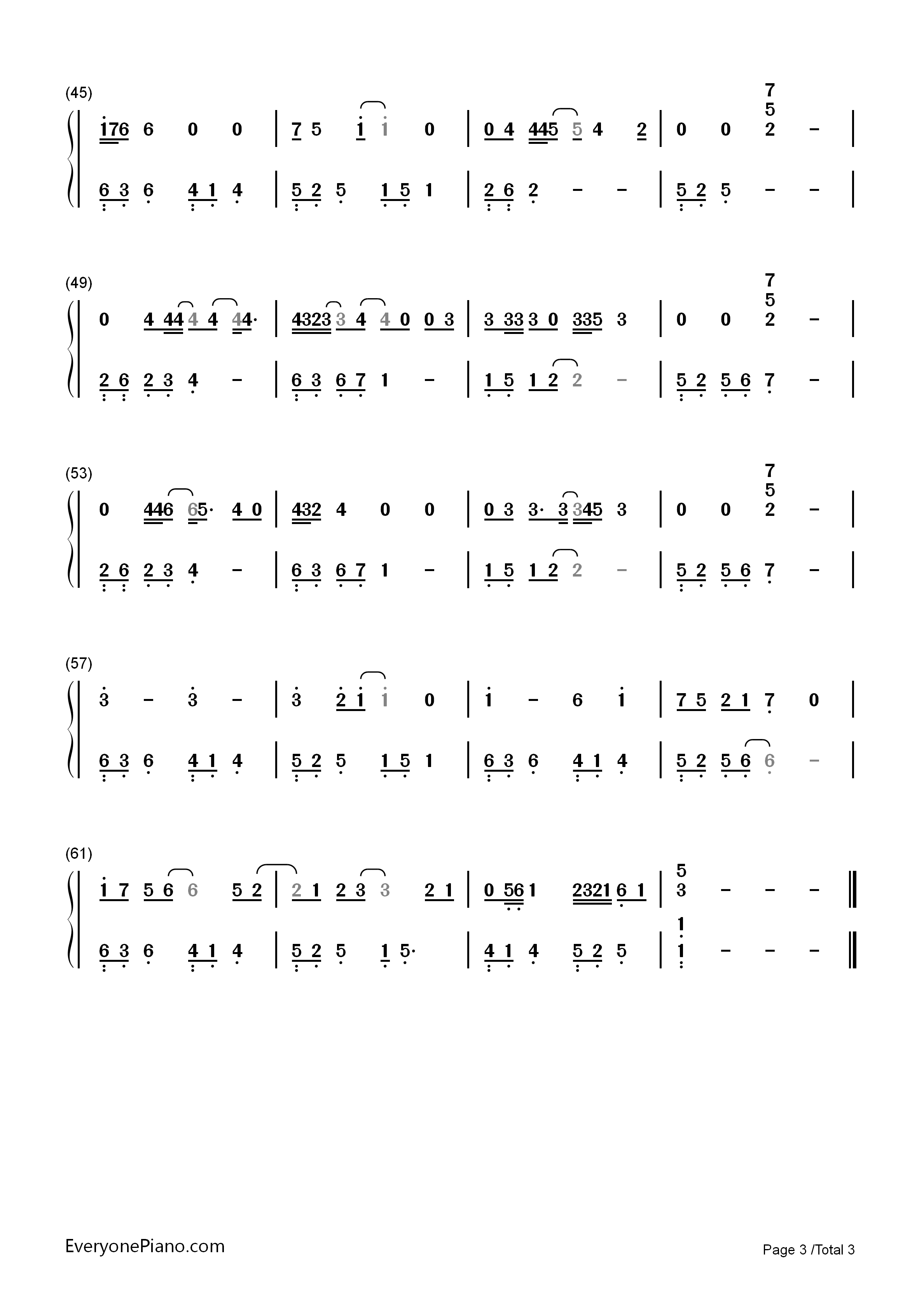 Beautiful_Birds钢琴简谱_Passenger_Birdy演唱