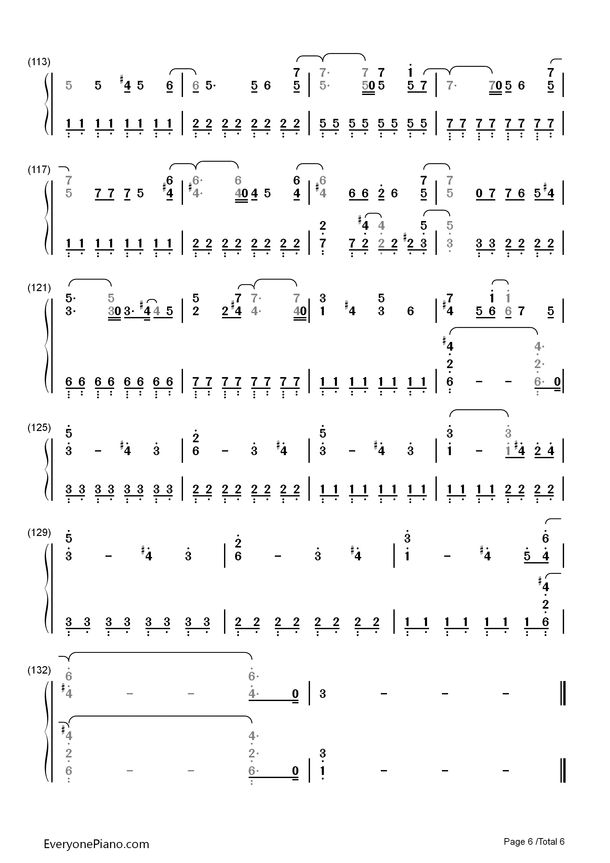 僕はいない钢琴简谱_NMB48演唱