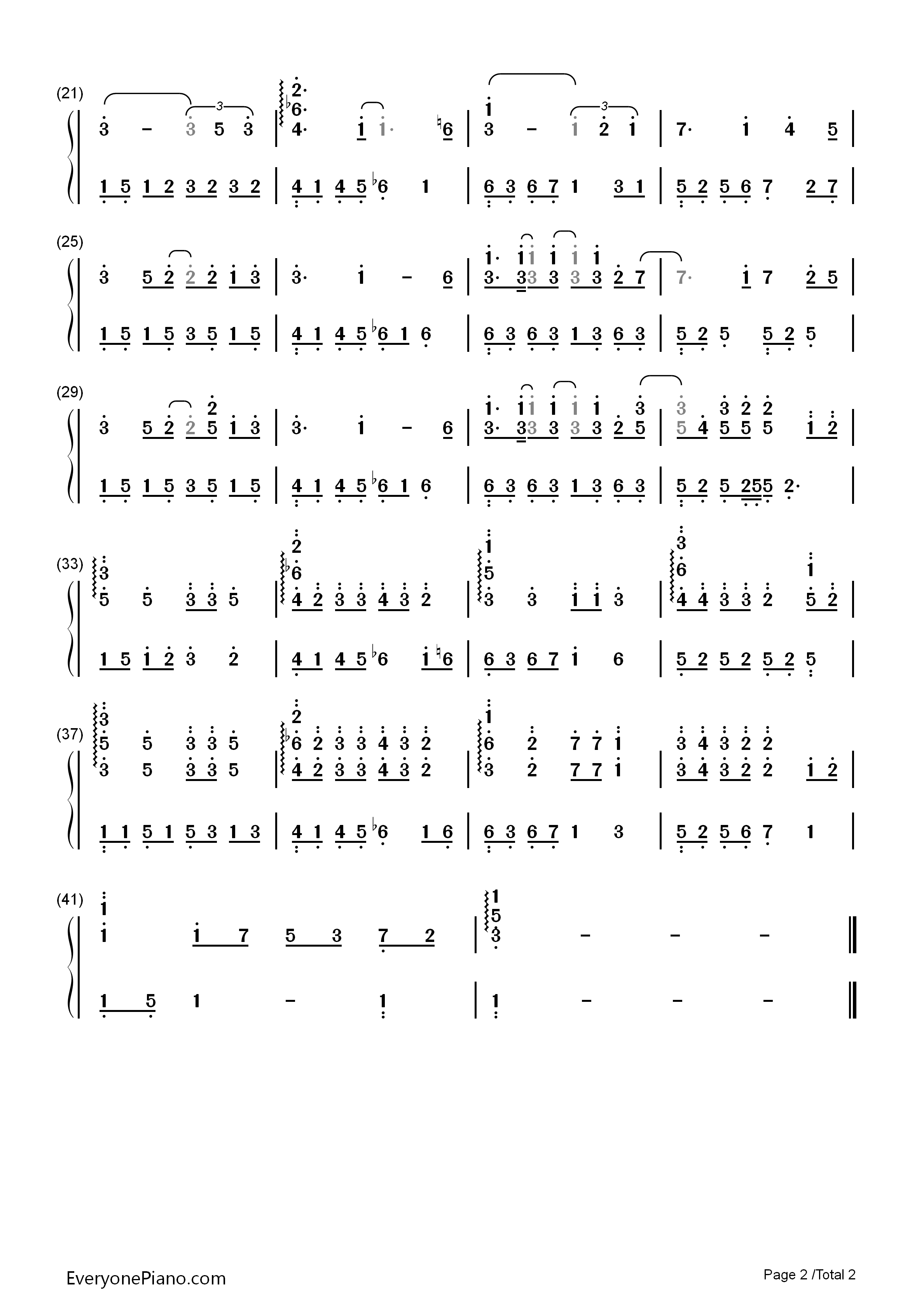 Loser钢琴简谱_Big_Bang演唱