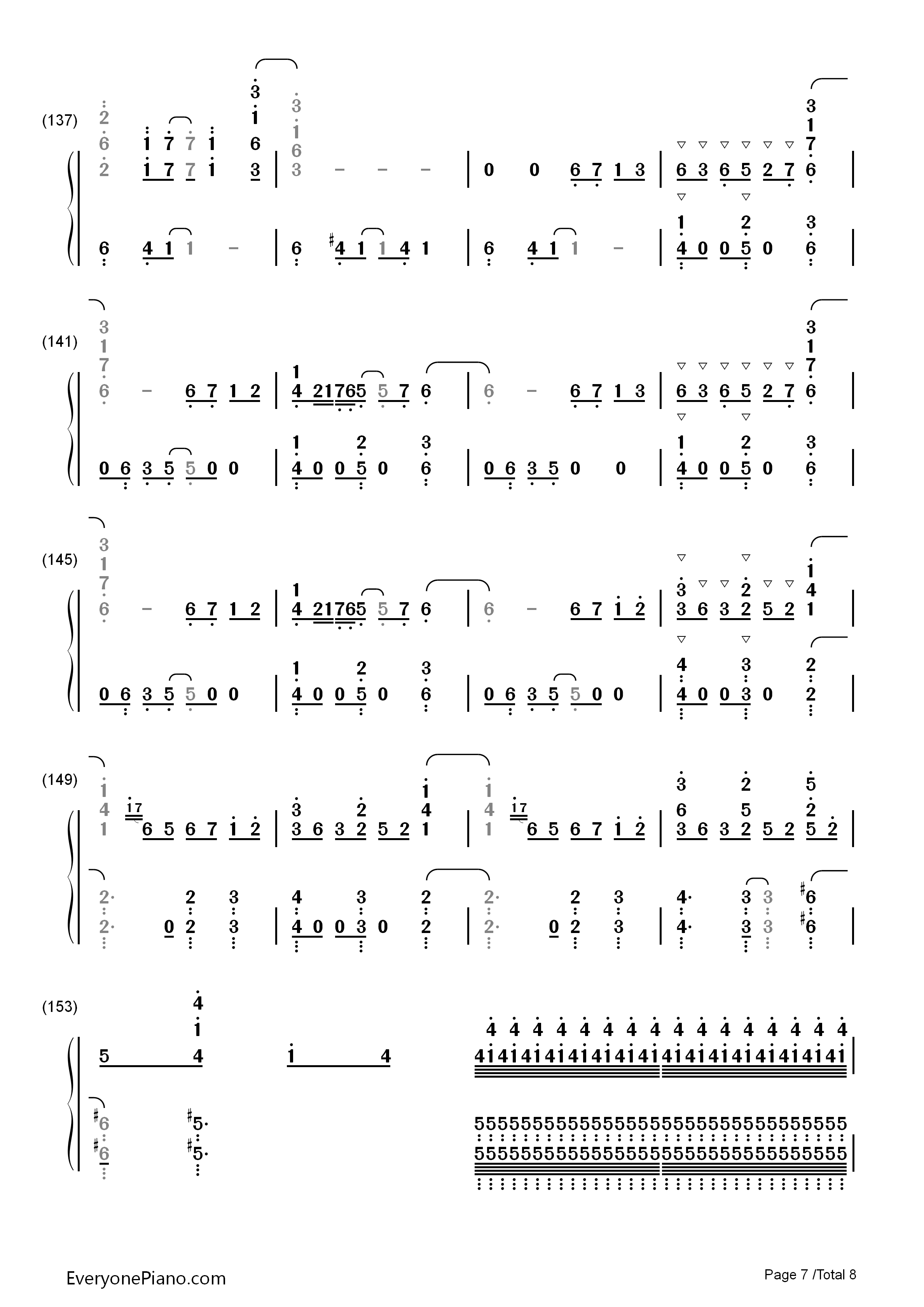风之旅钢琴简谱_西村由纪江演唱