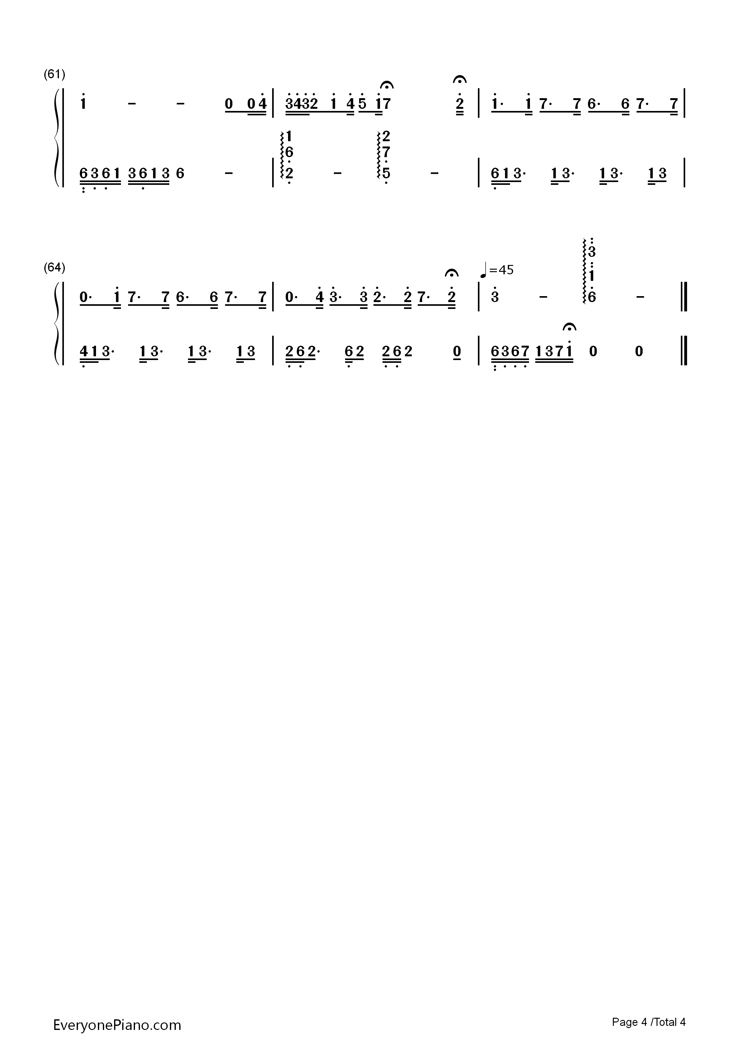 只是朋友钢琴简谱_陈翔演唱