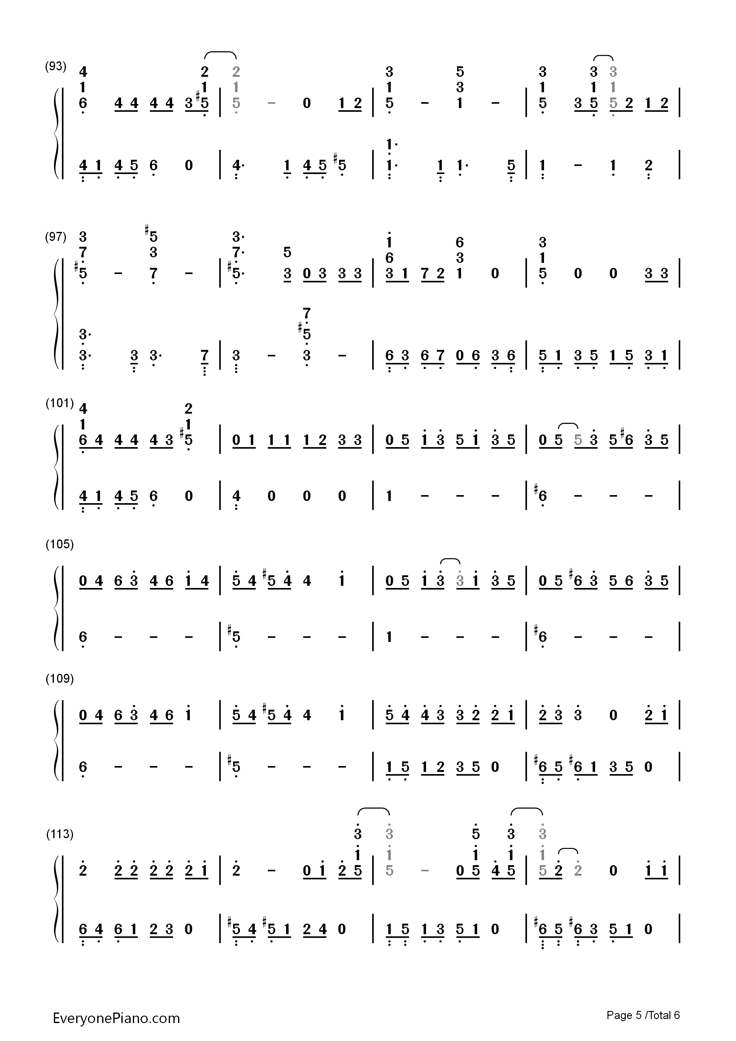 眼鼻嘴钢琴简谱_Taeyang演唱