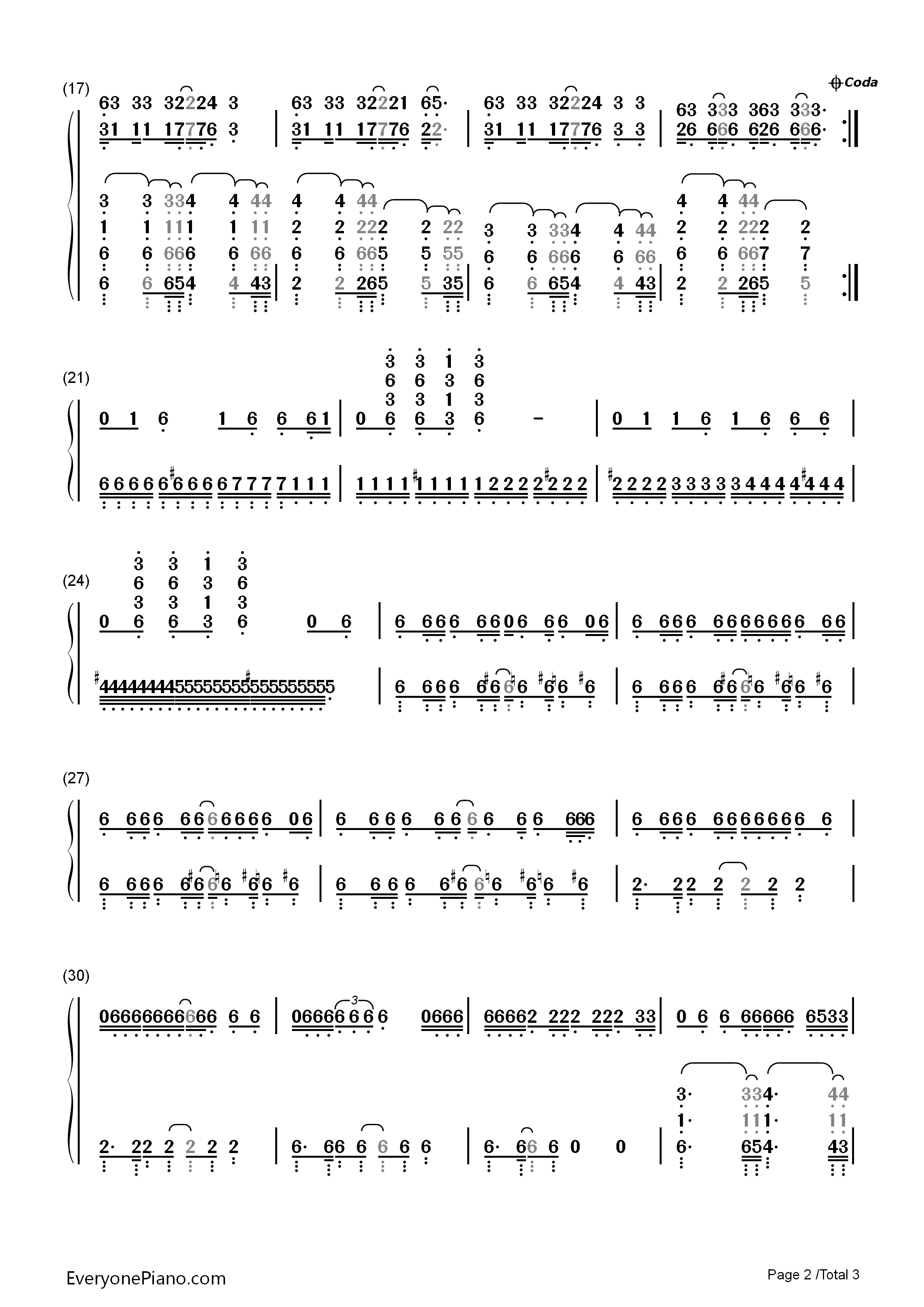 Hey_Mama钢琴简谱_David_Guetta演唱