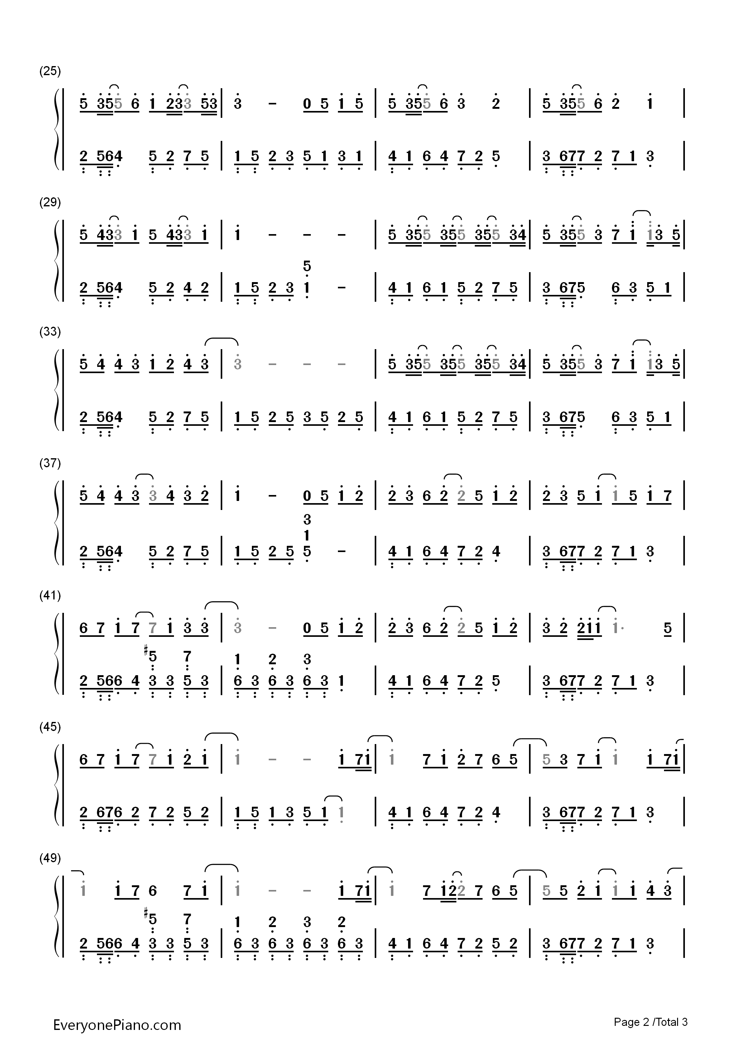 最后一页钢琴简谱_江语晨演唱