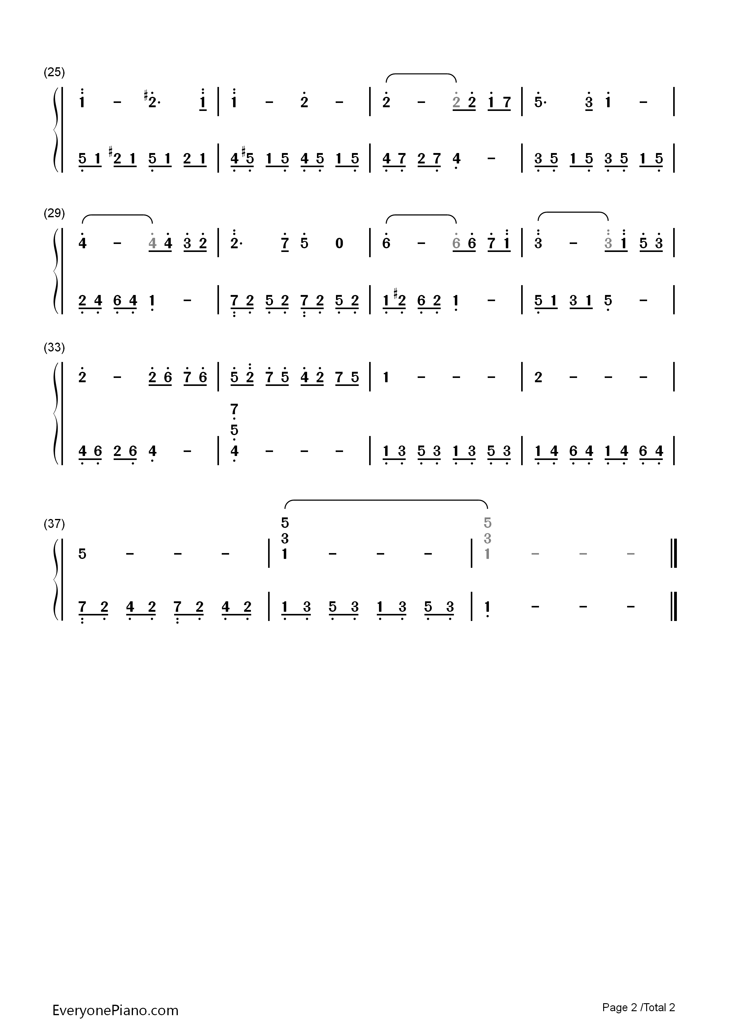 圣母颂钢琴简谱_巴赫_古诺演唱