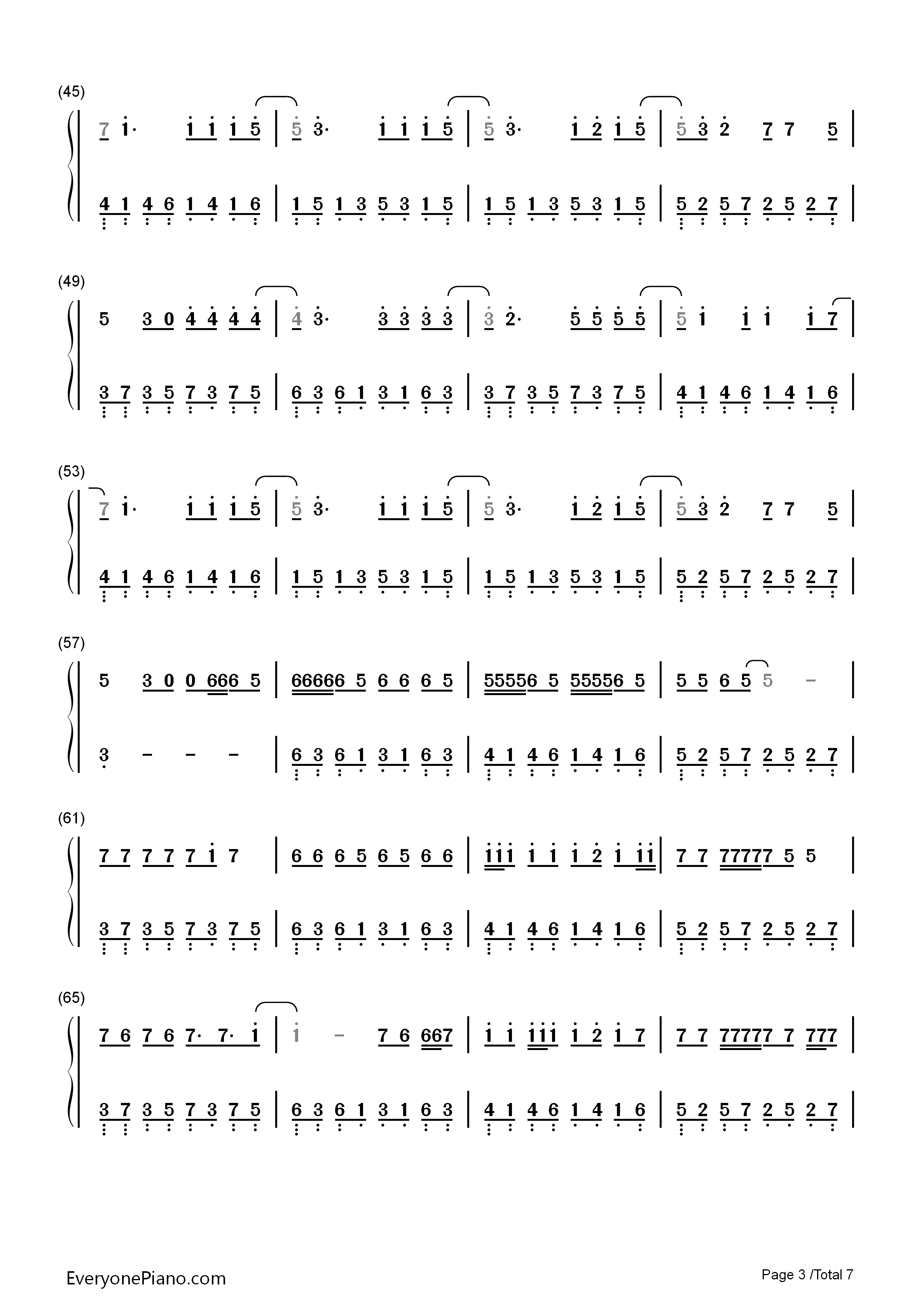 Reset钢琴简谱_Tiger_JK_Feat._진실演唱