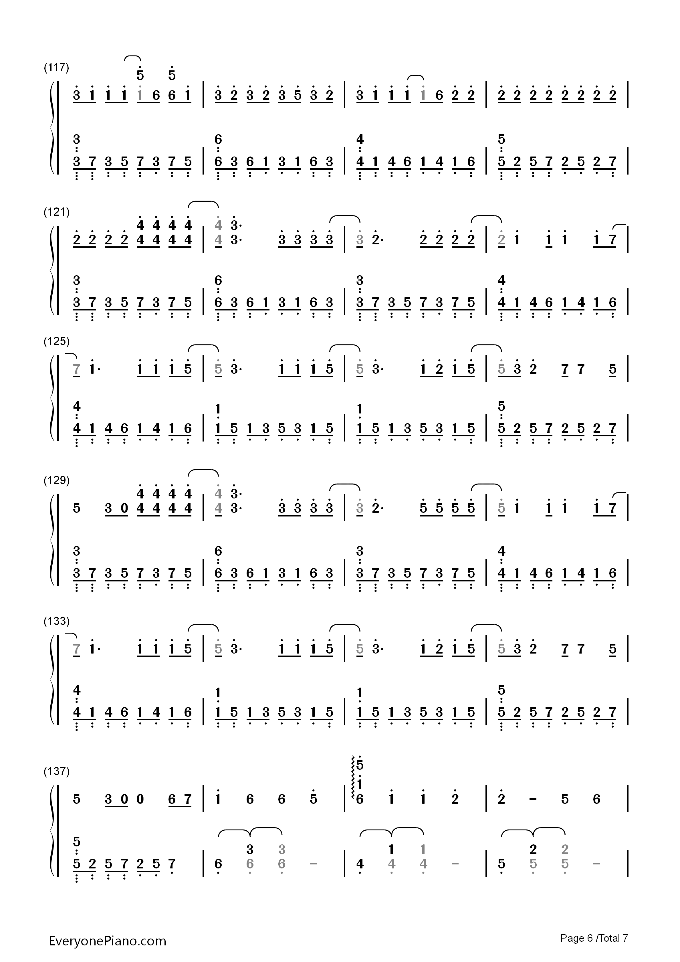 Reset钢琴简谱_Tiger_JK_Feat._진실演唱