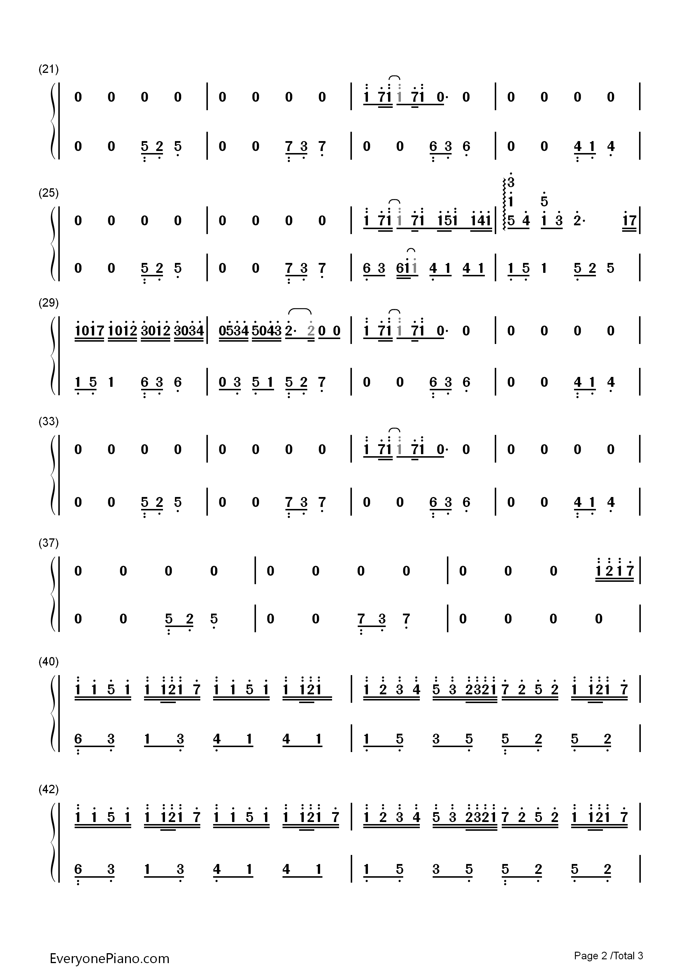 Für_Immer钢琴简谱_Eisblume演唱