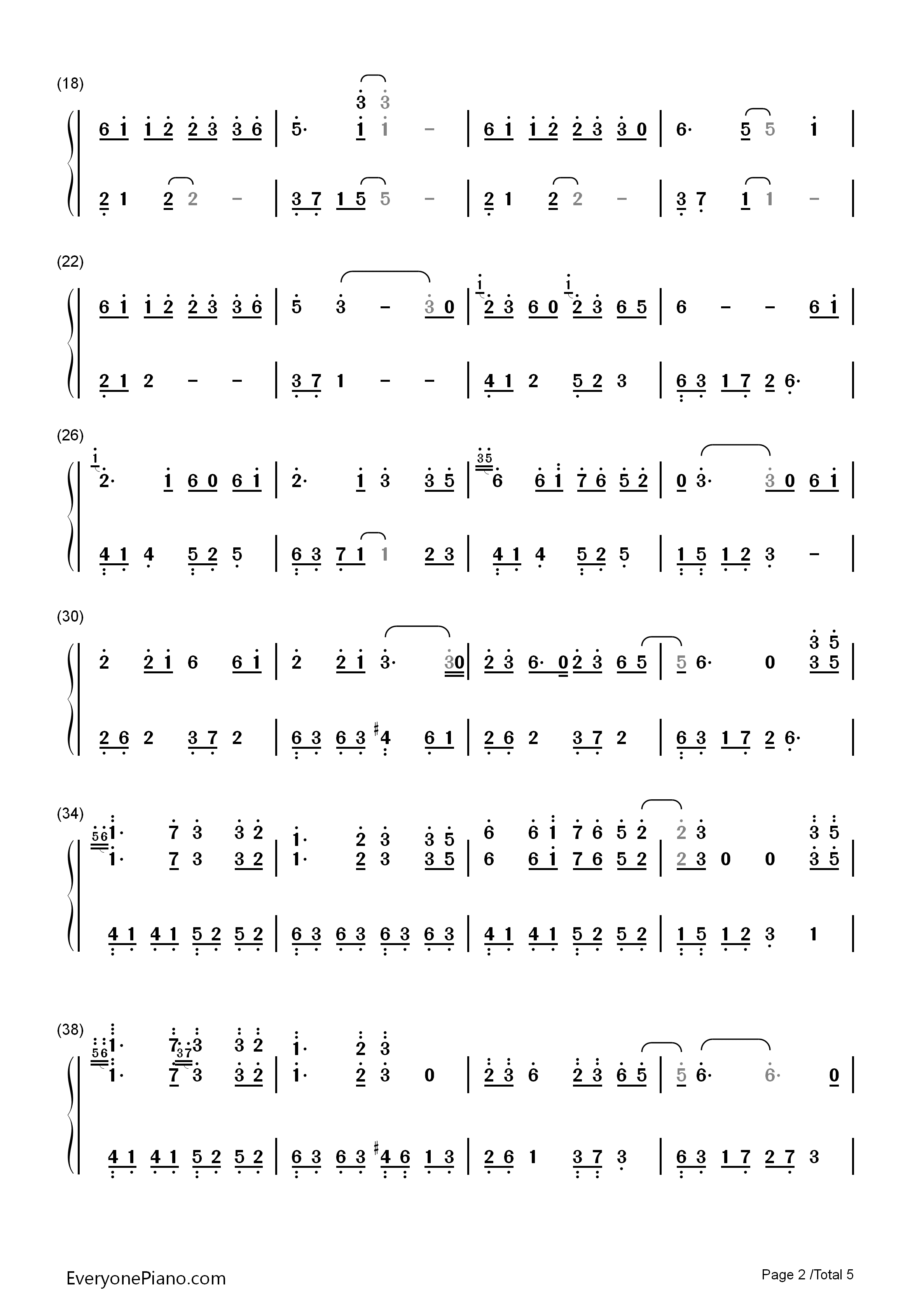 _大鱼_完美演奏版钢琴简谱_周深演唱