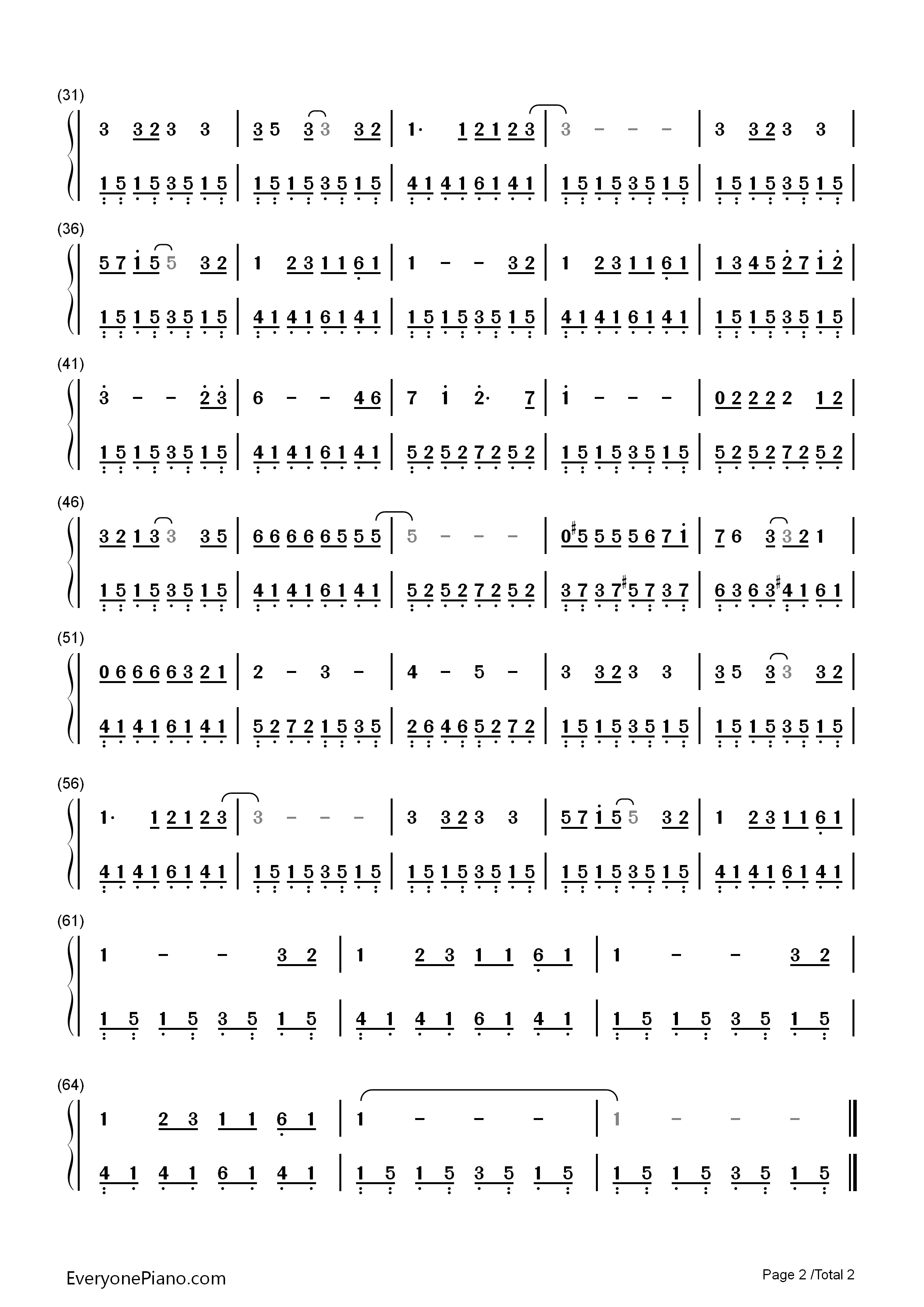 外面钢琴简谱_周迅演唱