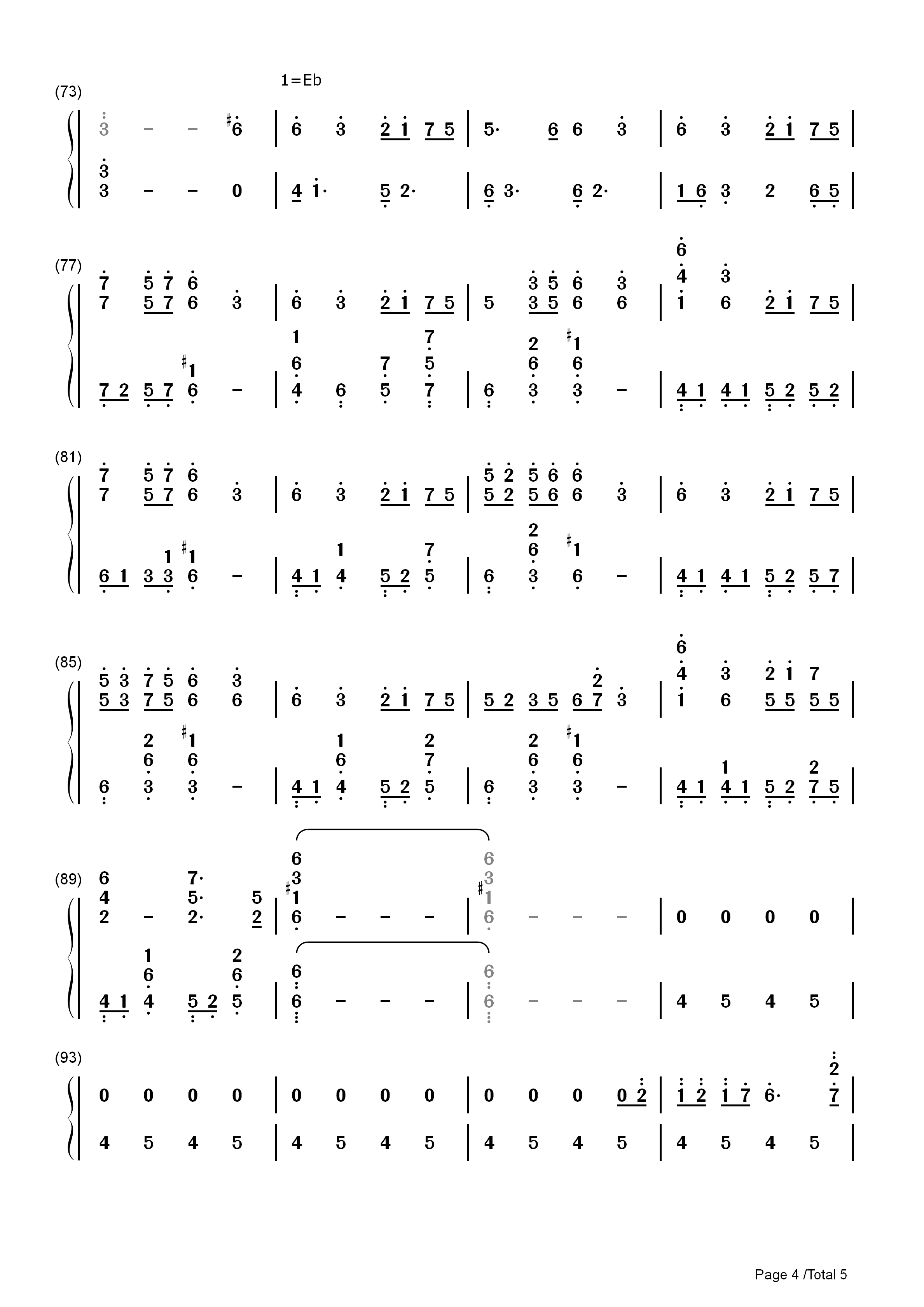 Fairytale钢琴简谱_Kalafina演唱