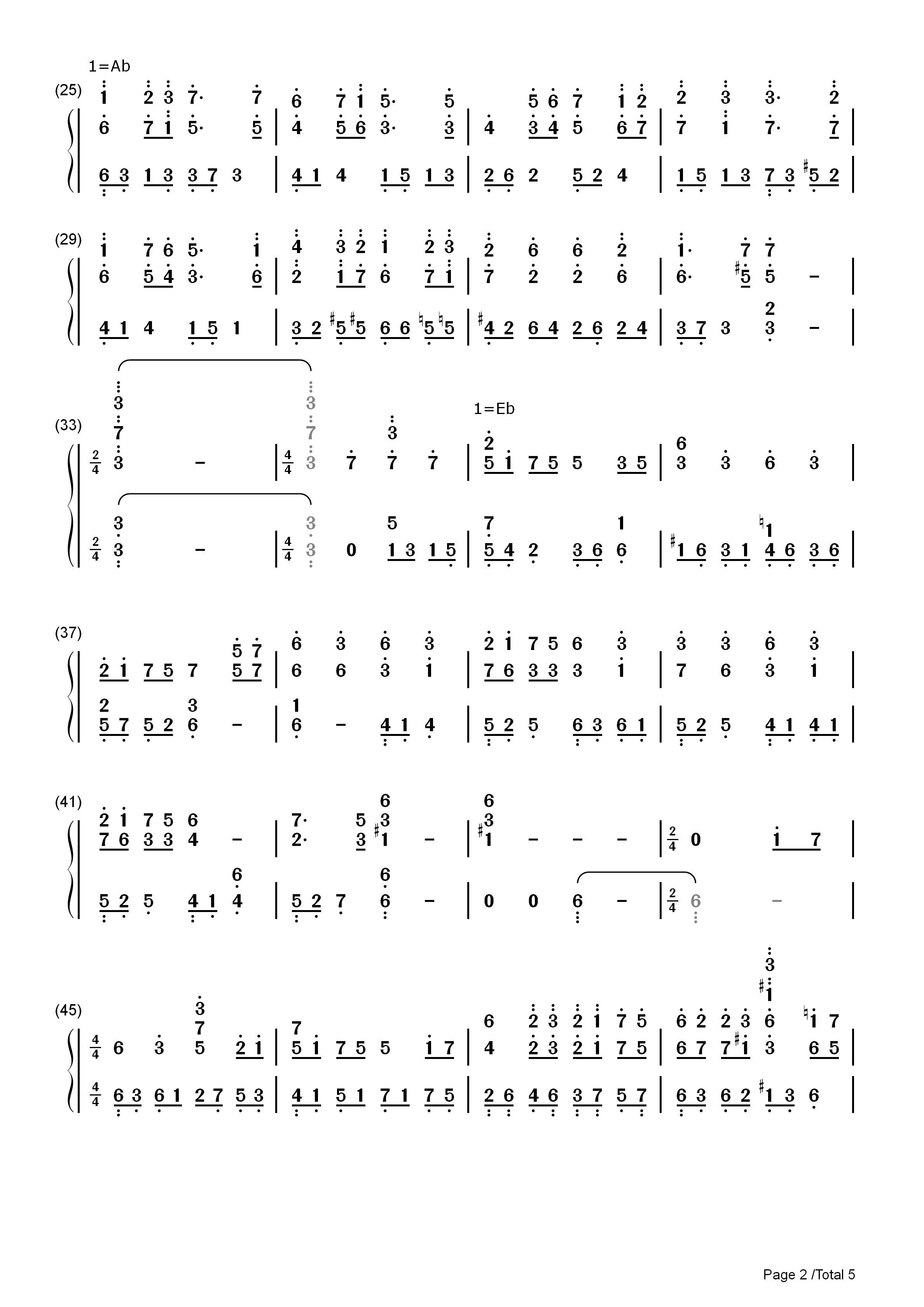 Fairytale钢琴简谱_Kalafina演唱