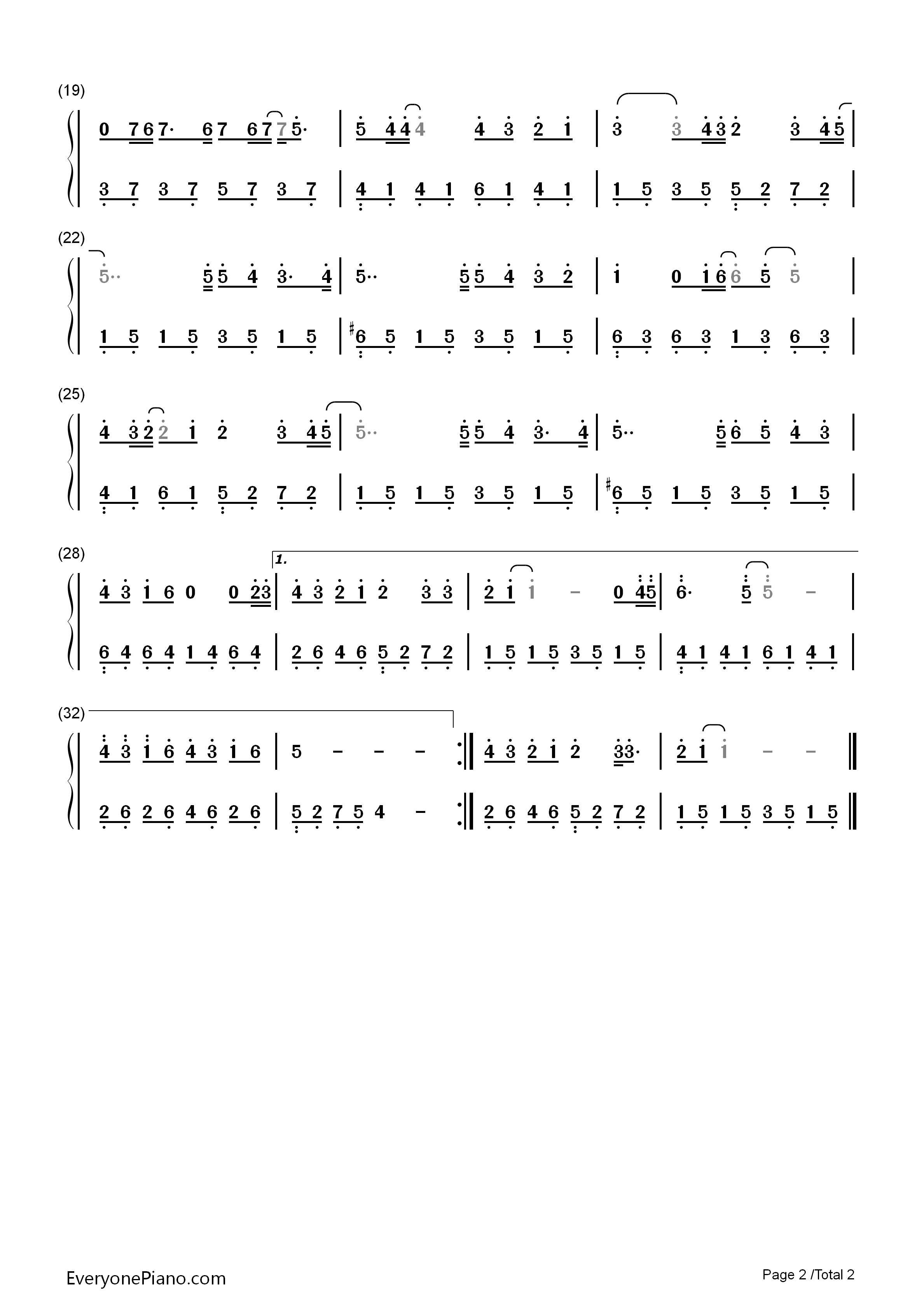 冬天快乐钢琴简谱_李宇春演唱