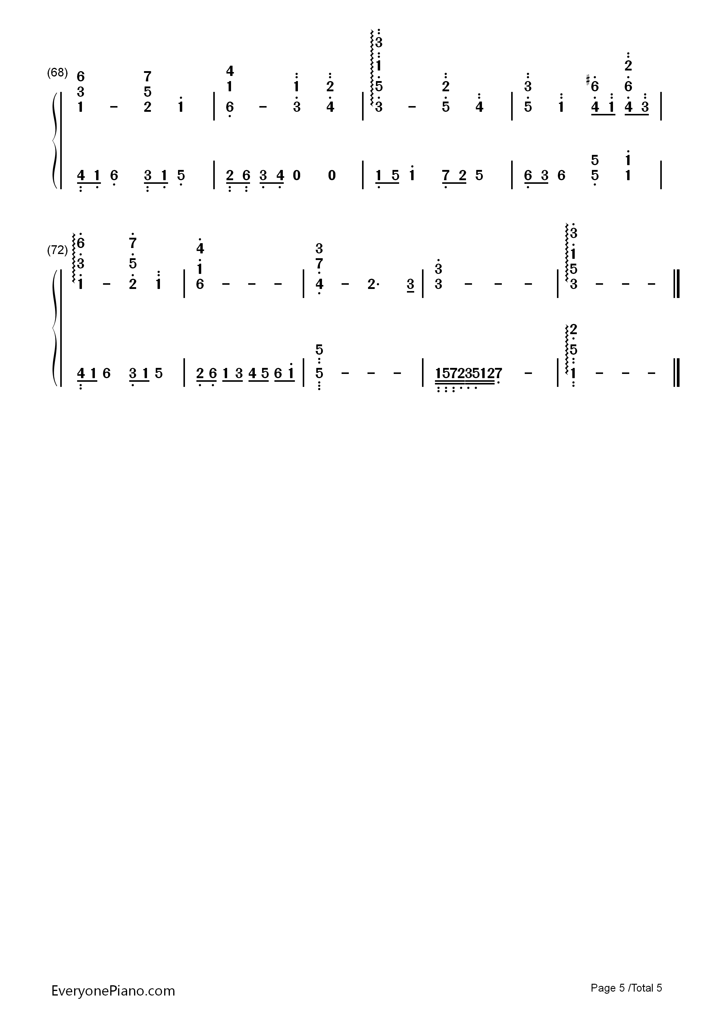 那些年钢琴简谱_胡夏__九把刀演唱