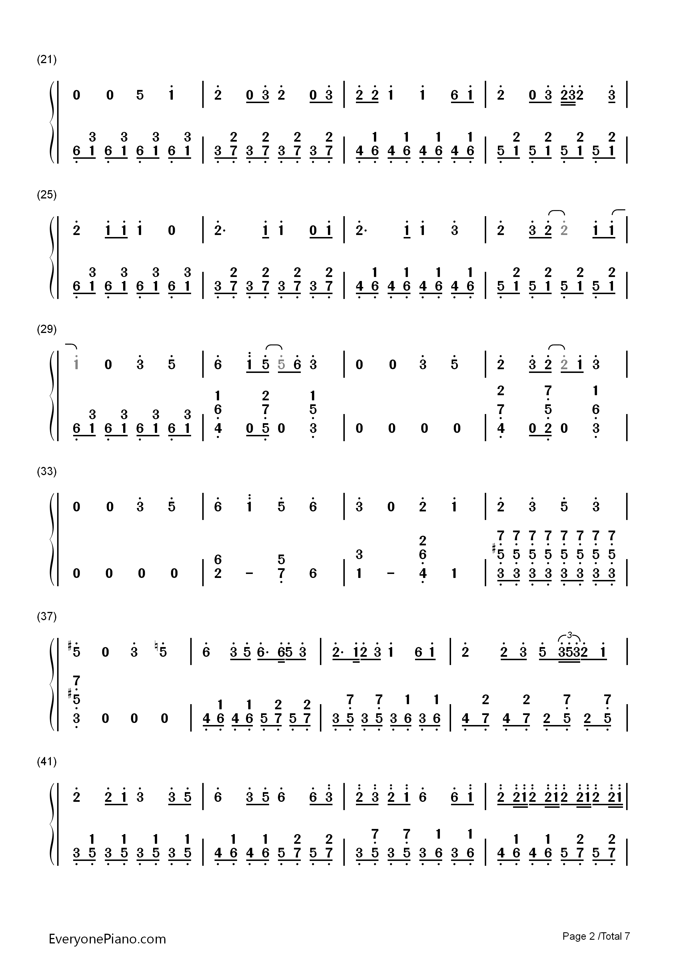 六兆年と一夜物語钢琴简谱_Kemu演唱