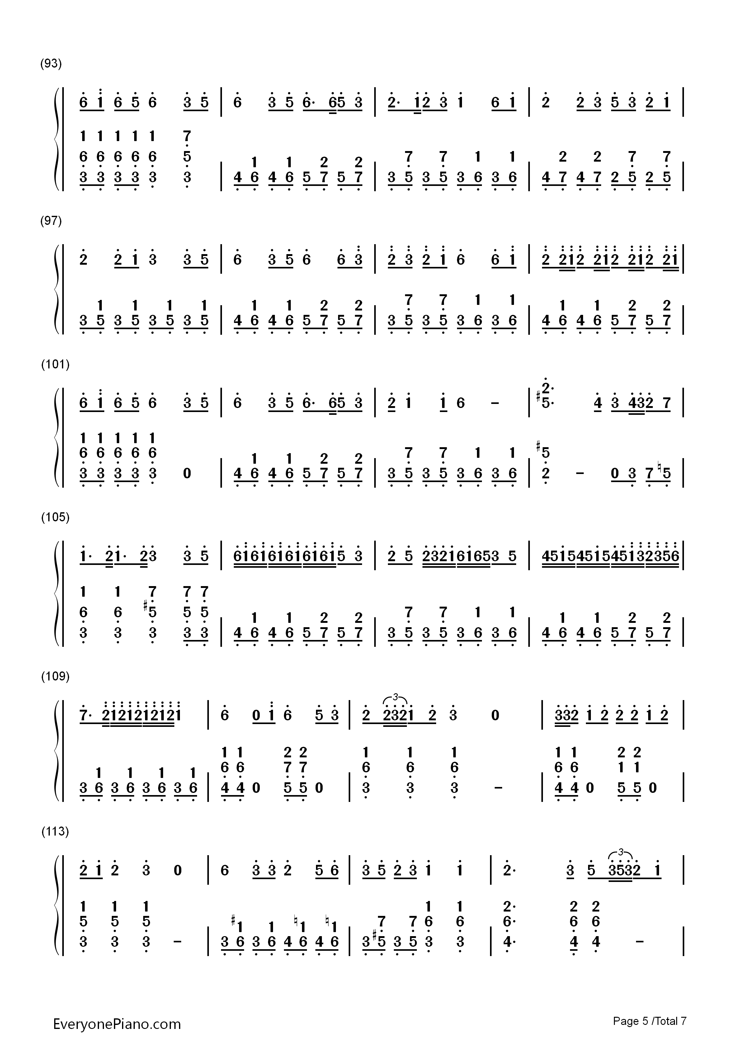 六兆年と一夜物語钢琴简谱_Kemu演唱