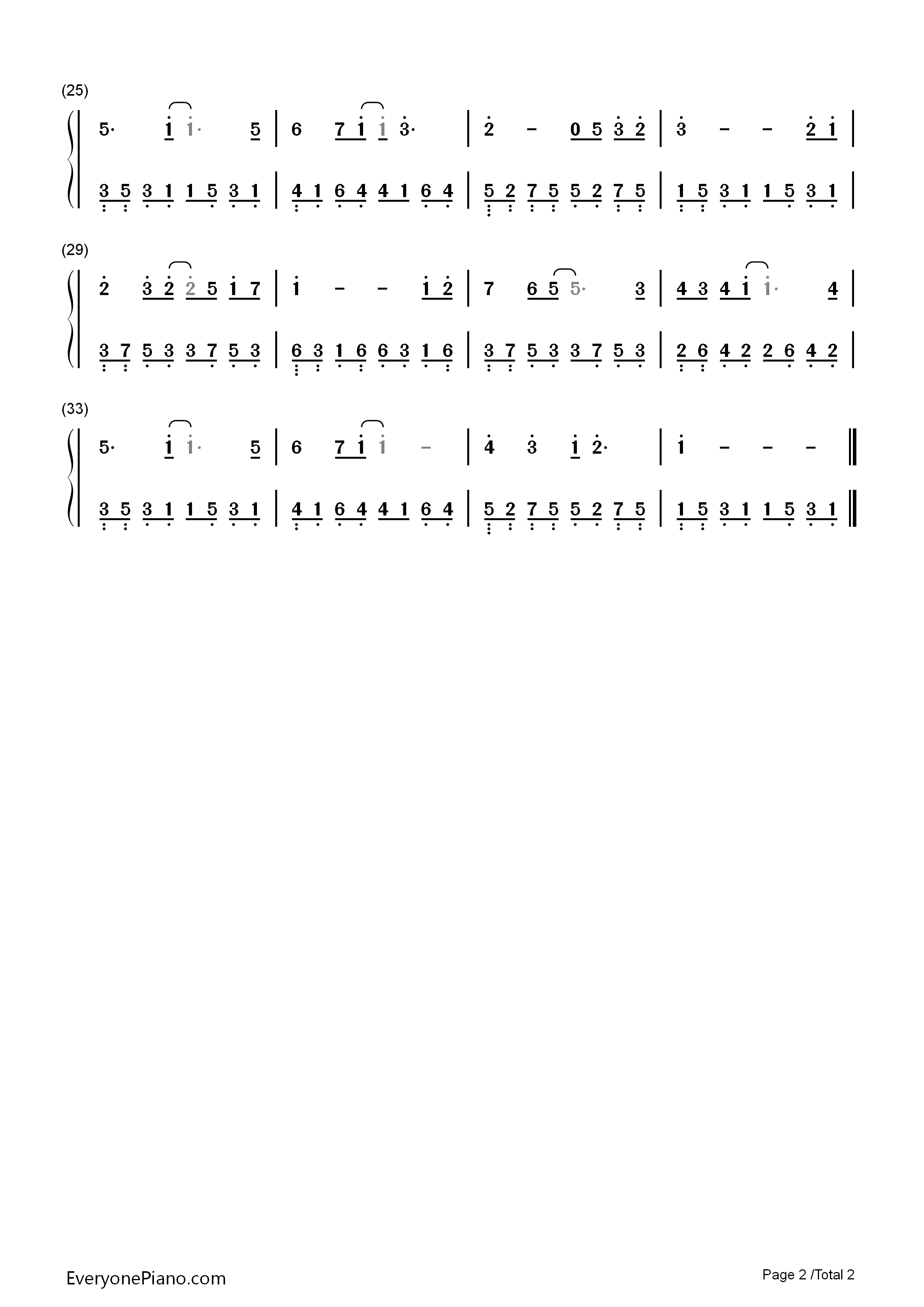 默契钢琴简谱_郑秀文演唱