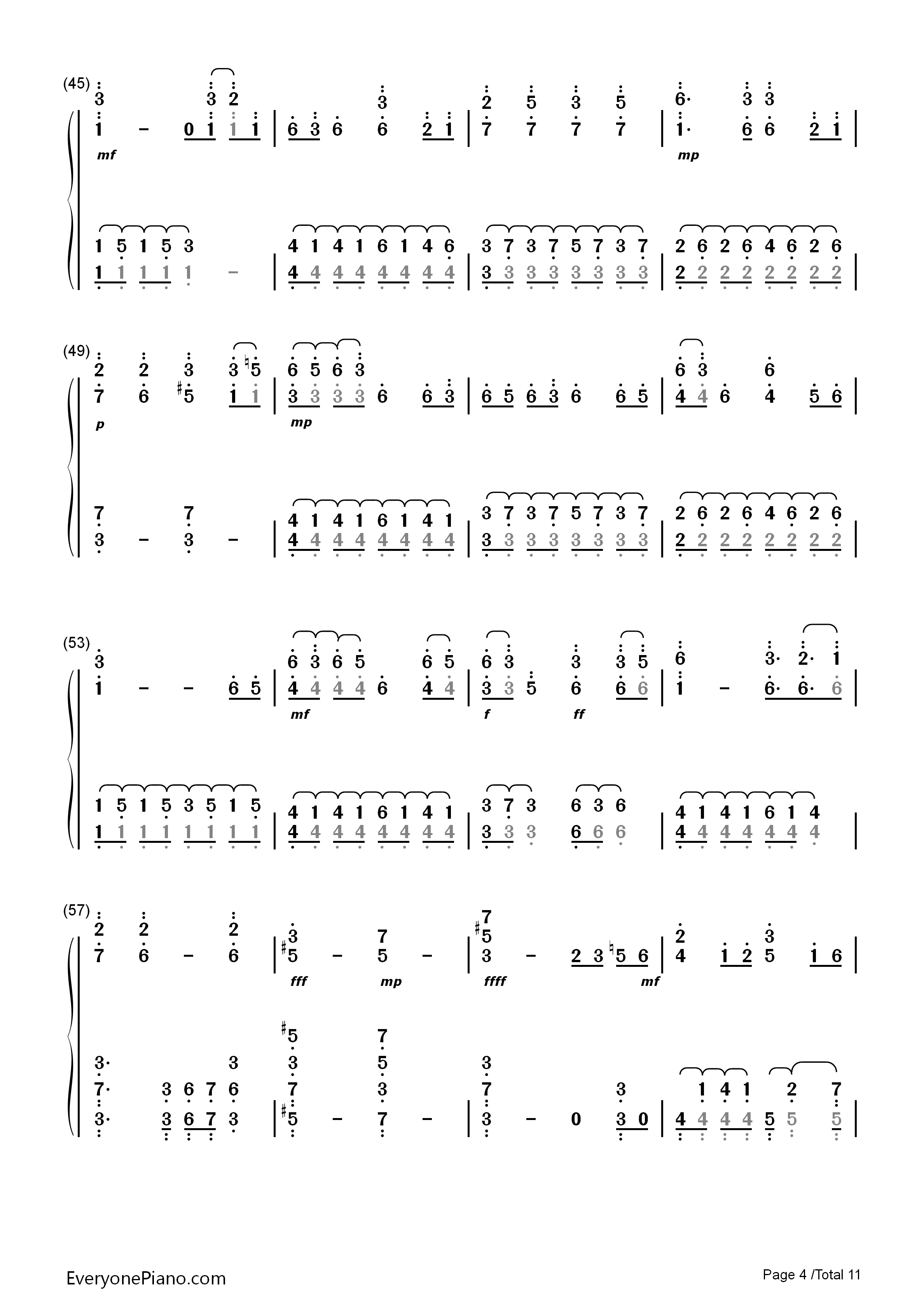 东方萃梦想钢琴简谱_东方Project演唱