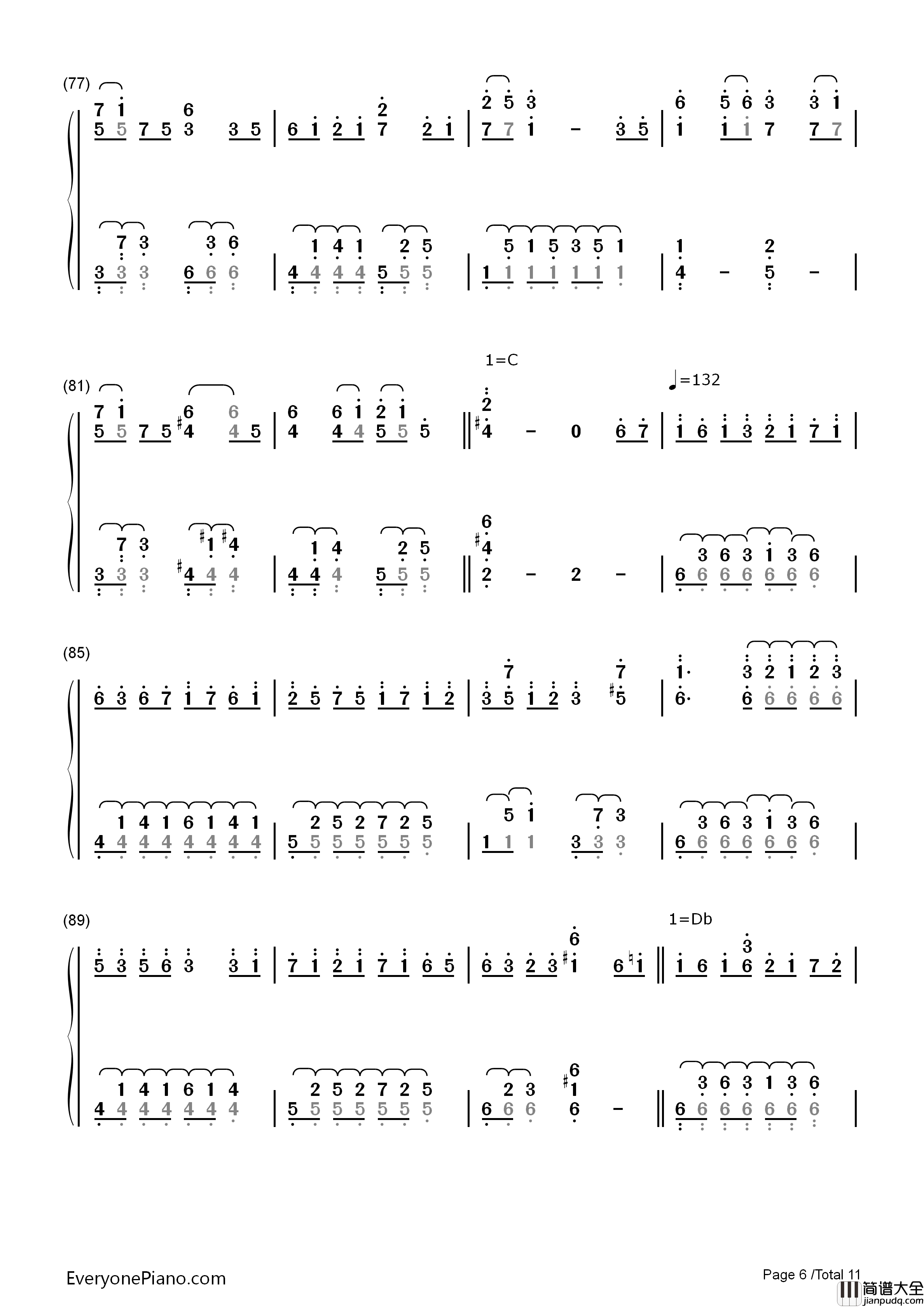 东方萃梦想钢琴简谱_东方Project演唱