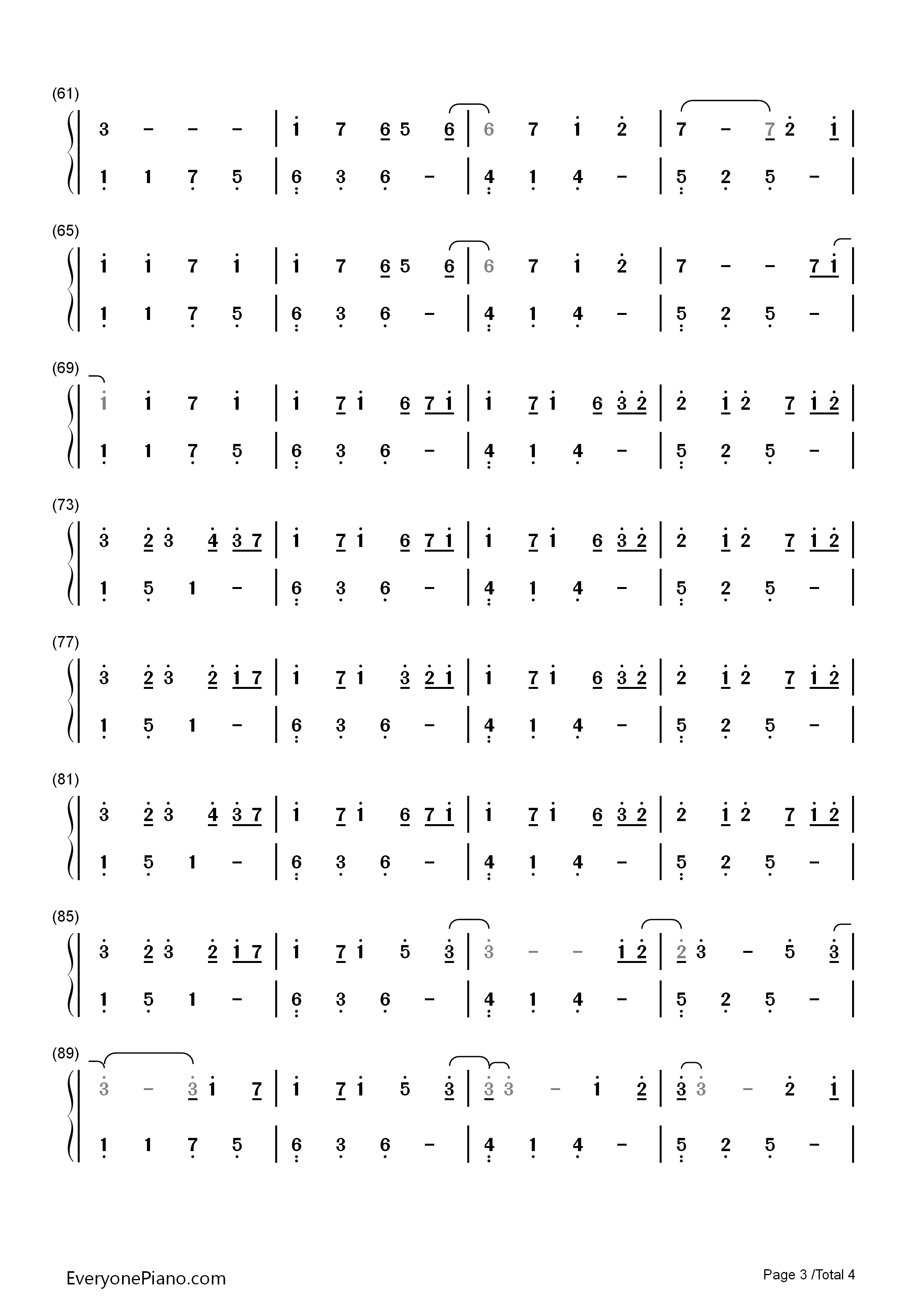 Recollection钢琴简谱_October演唱