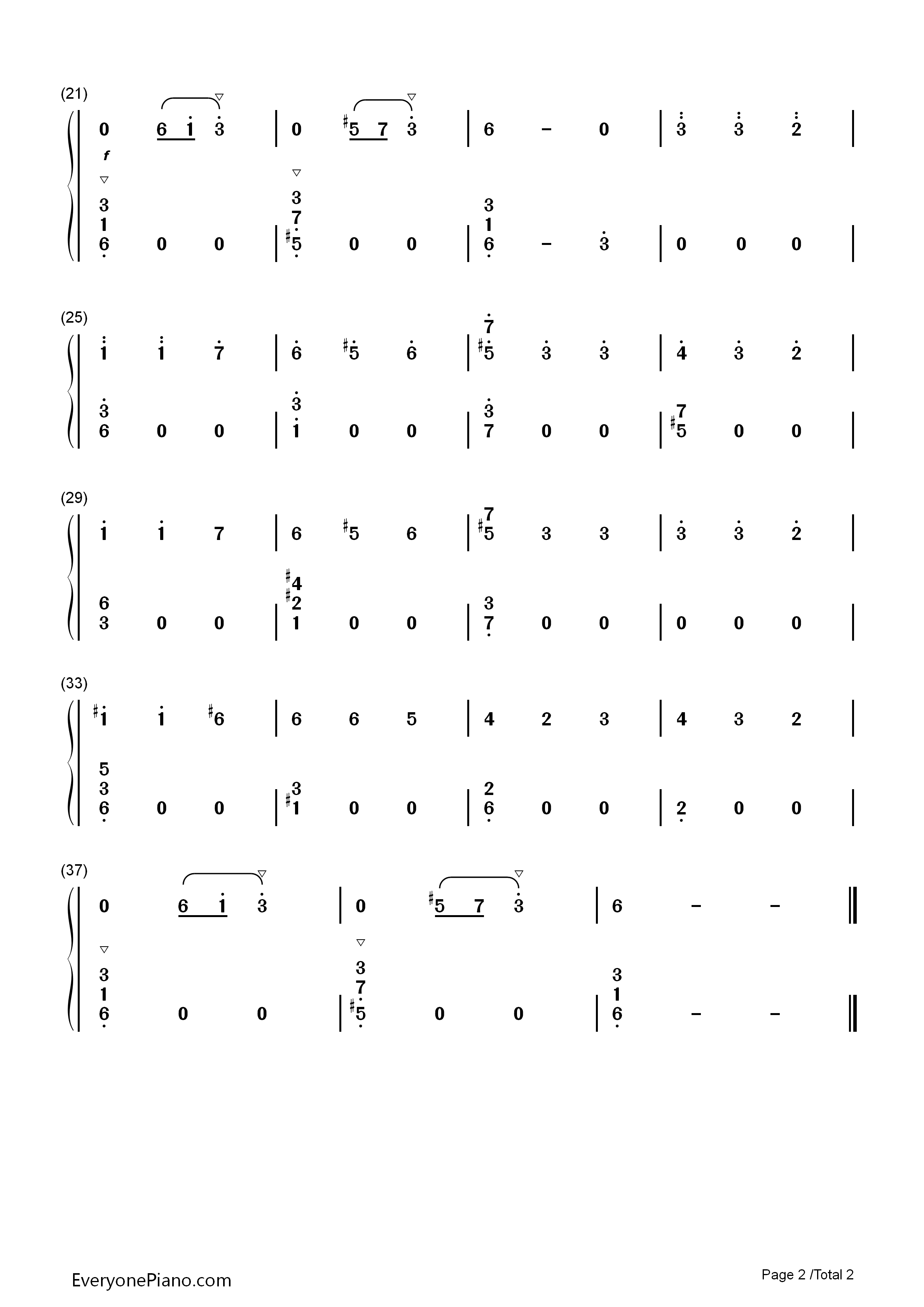 钟简化版钢琴简谱_李斯特演唱