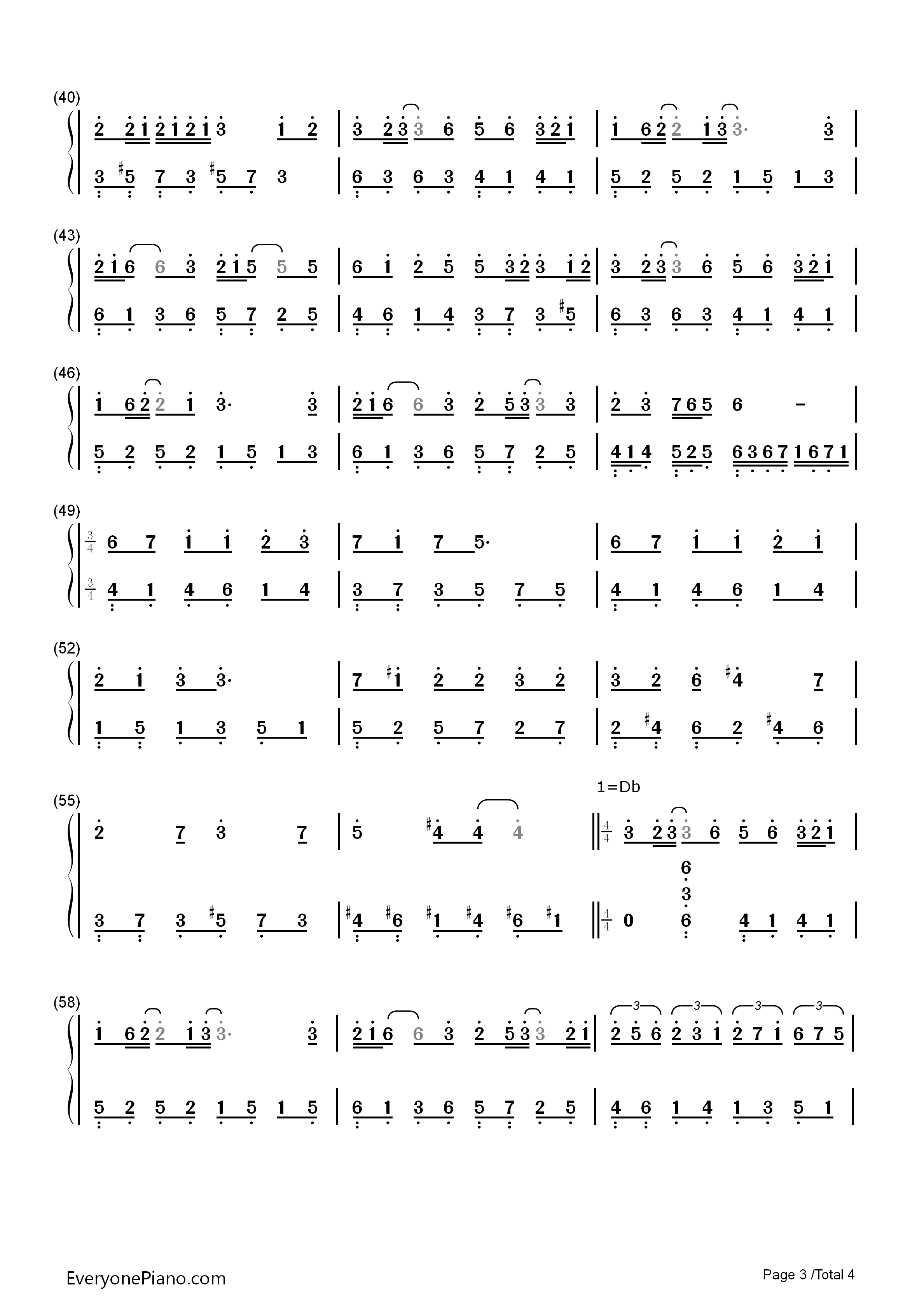 上弦之月钢琴简谱_黒うさP演唱