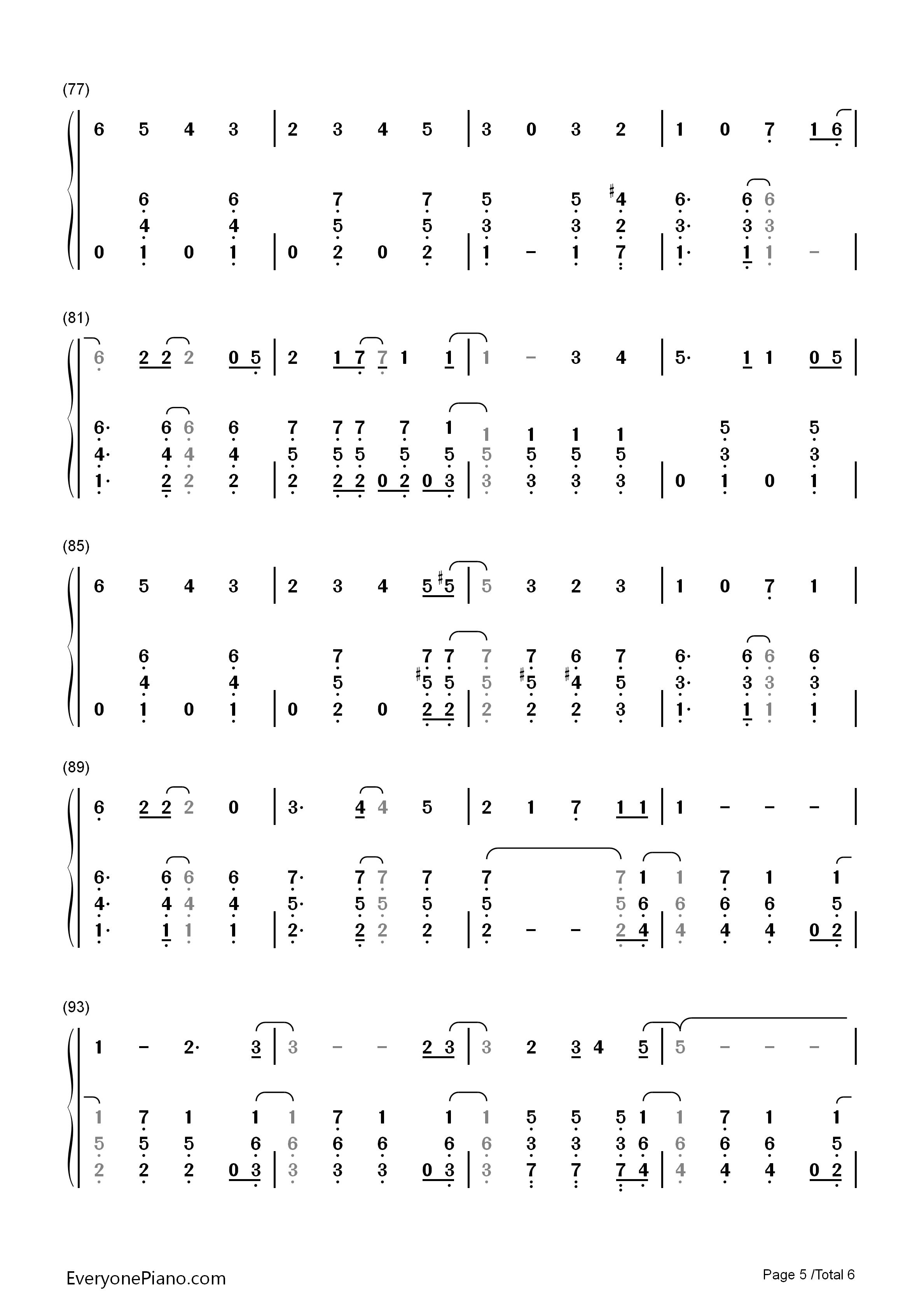 白い雪のプリンセスは钢琴简谱_初音未来演唱