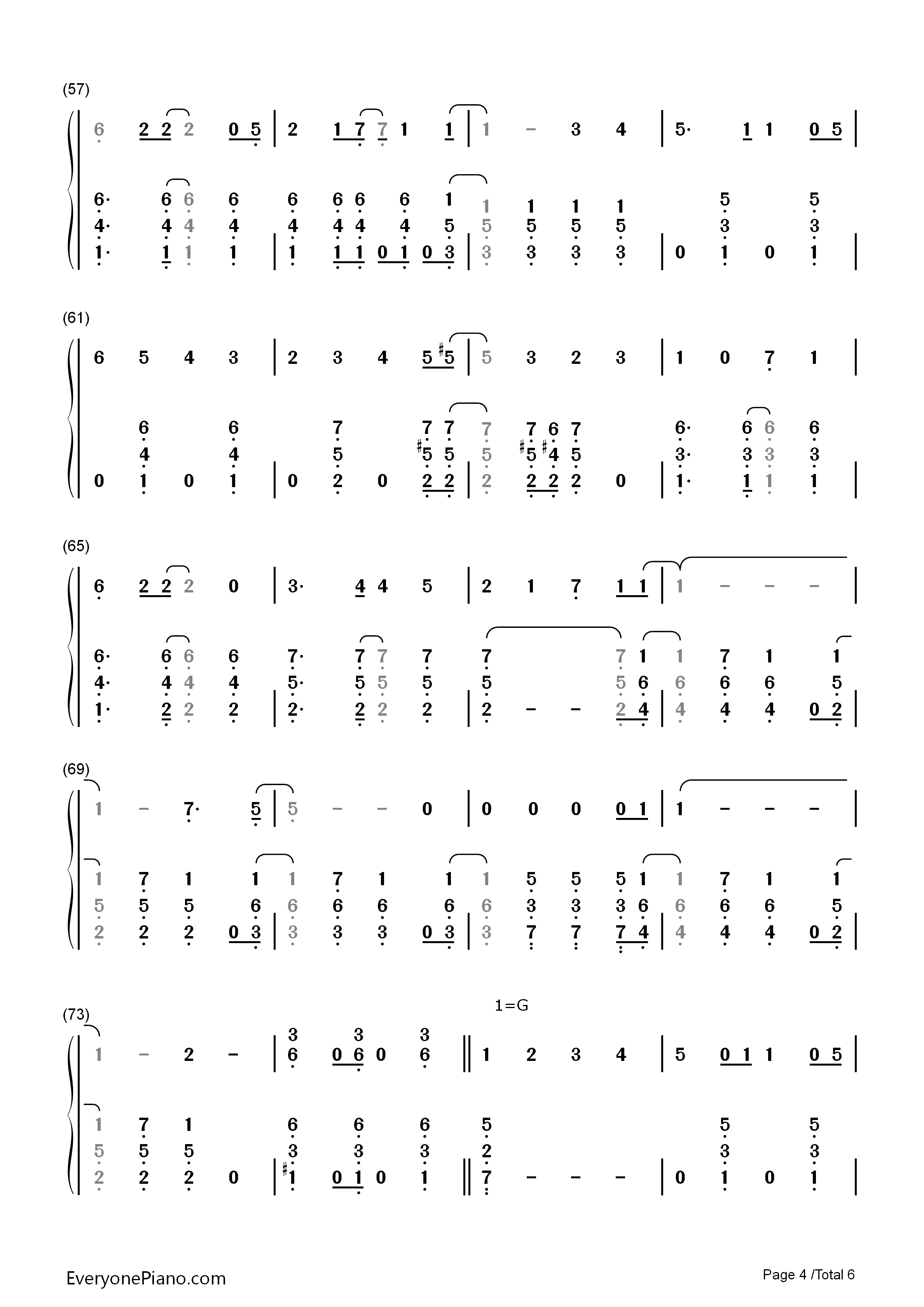 白い雪のプリンセスは钢琴简谱_初音未来演唱