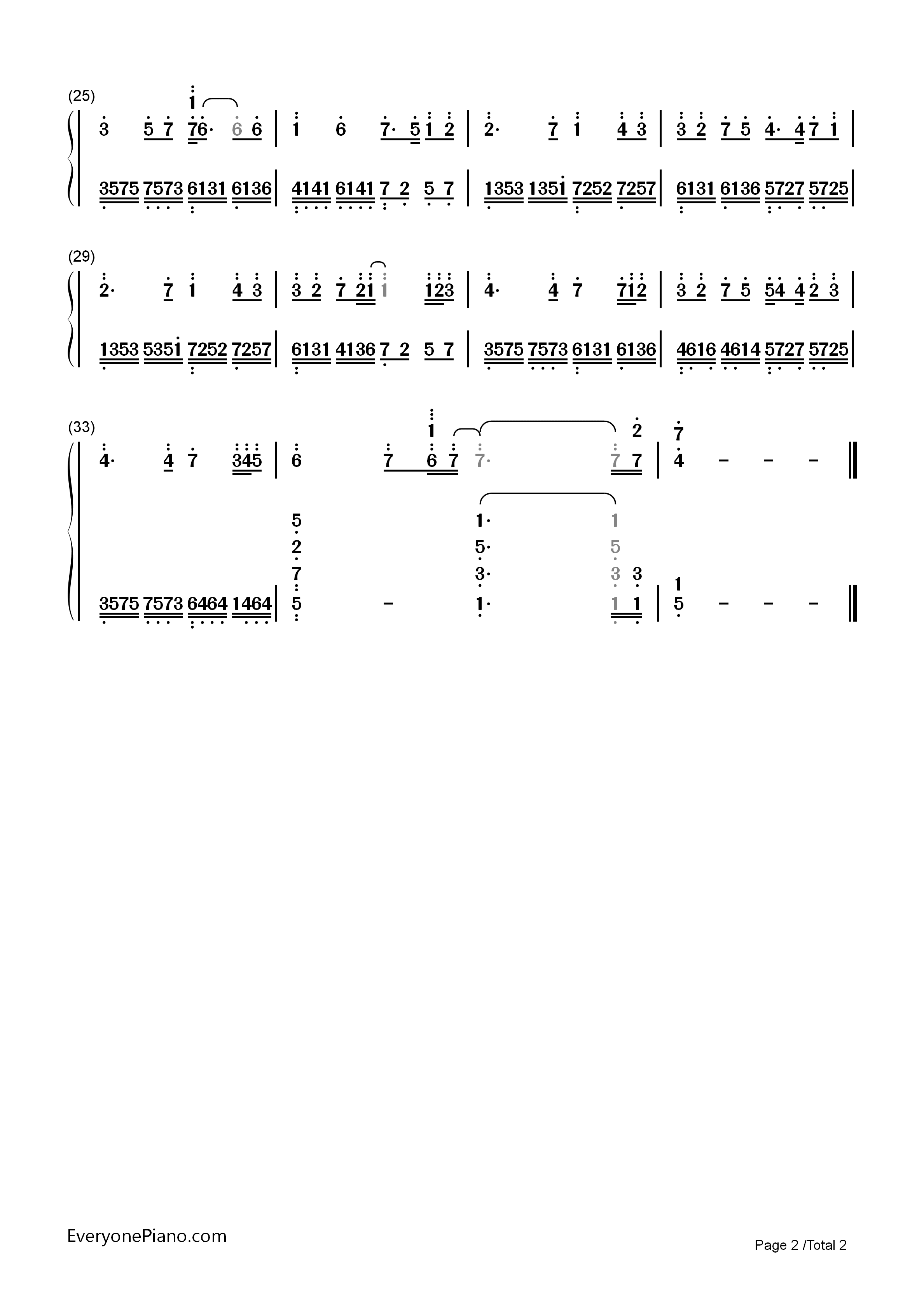 Good_Night钢琴简谱_班得瑞演唱