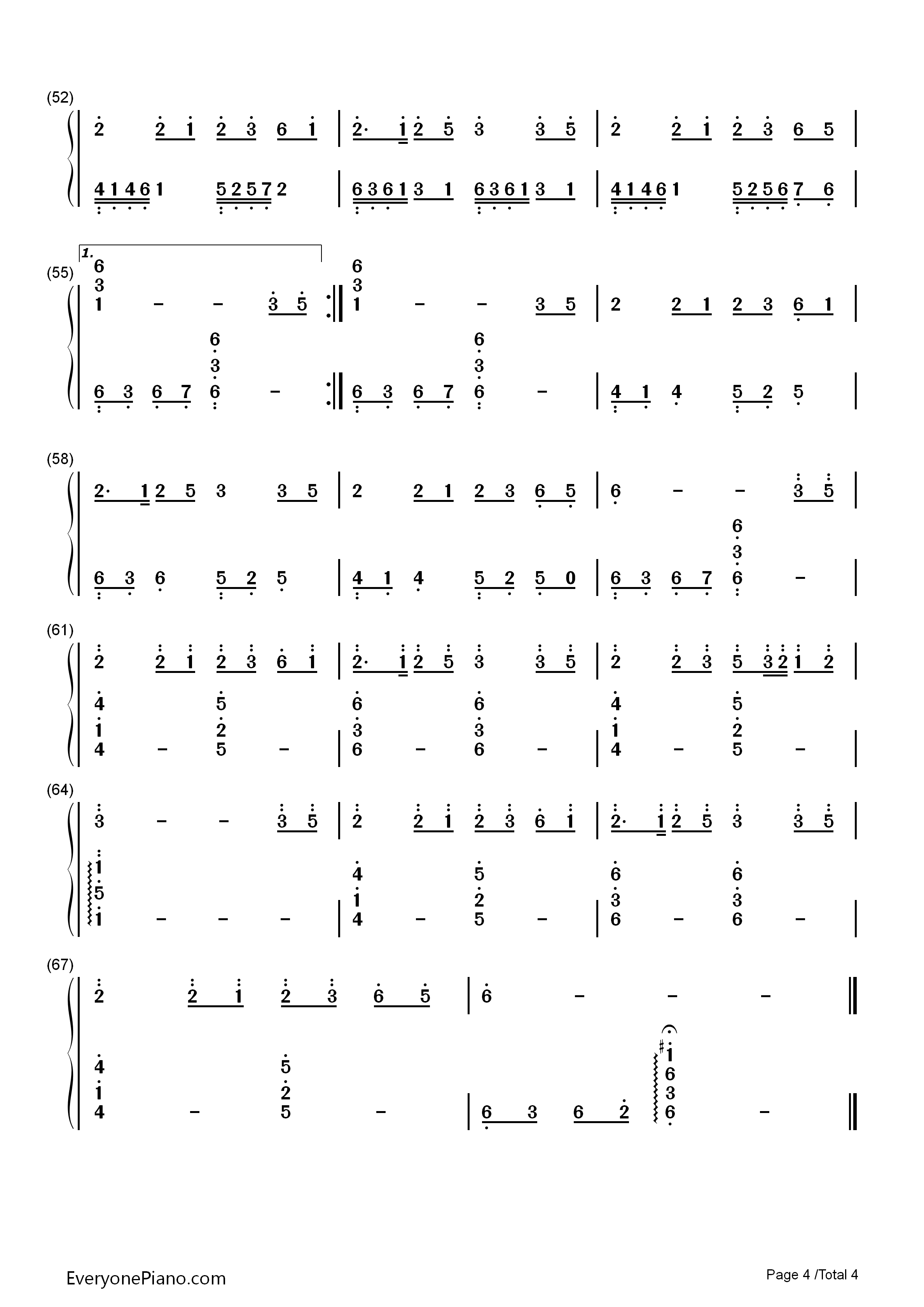 梦与叶樱钢琴简谱_初音ミク演唱
