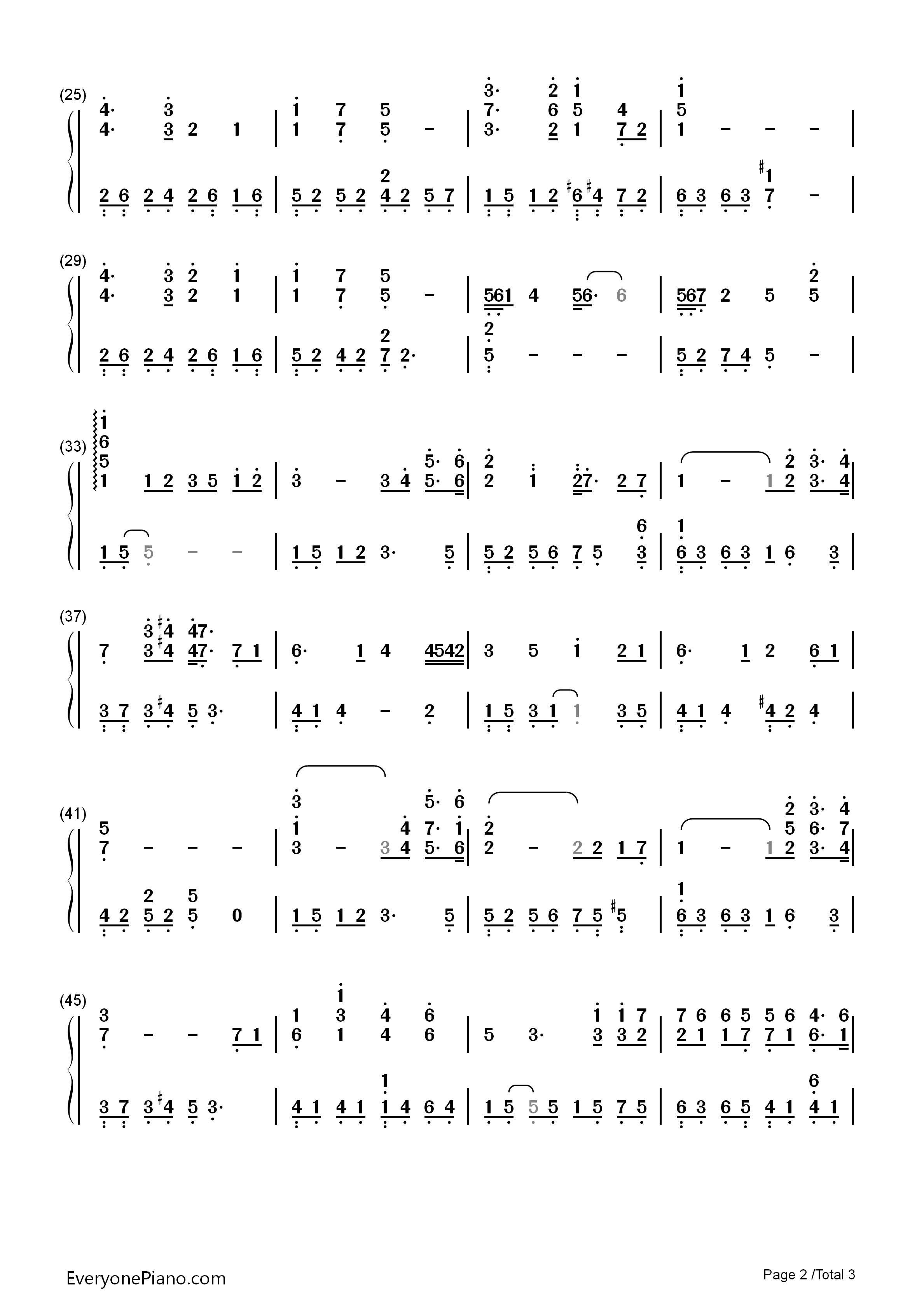 Mars_And_Venus钢琴简谱_班得瑞演唱