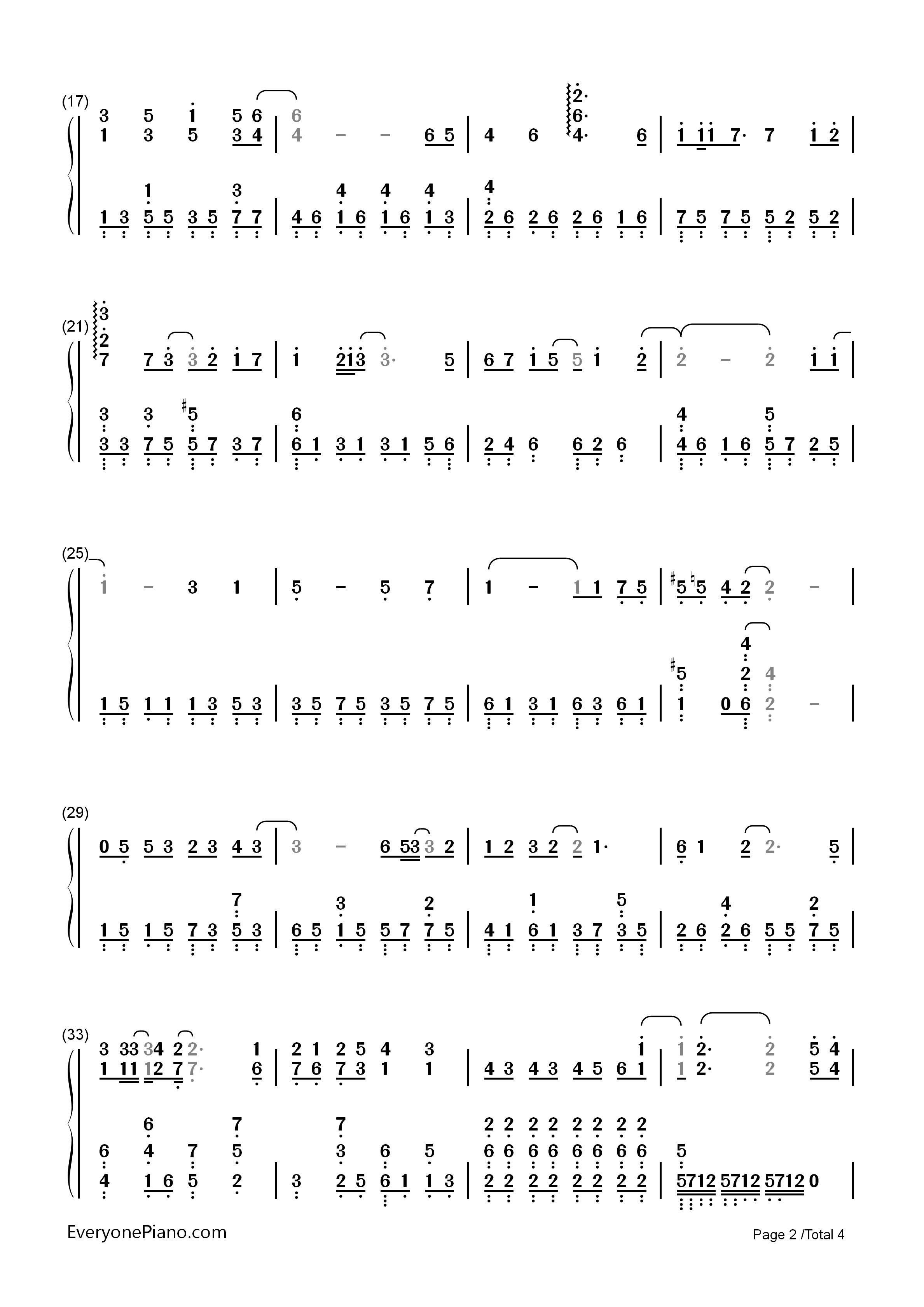 唯一的人钢琴简谱_金炯秀（K.Will）演唱