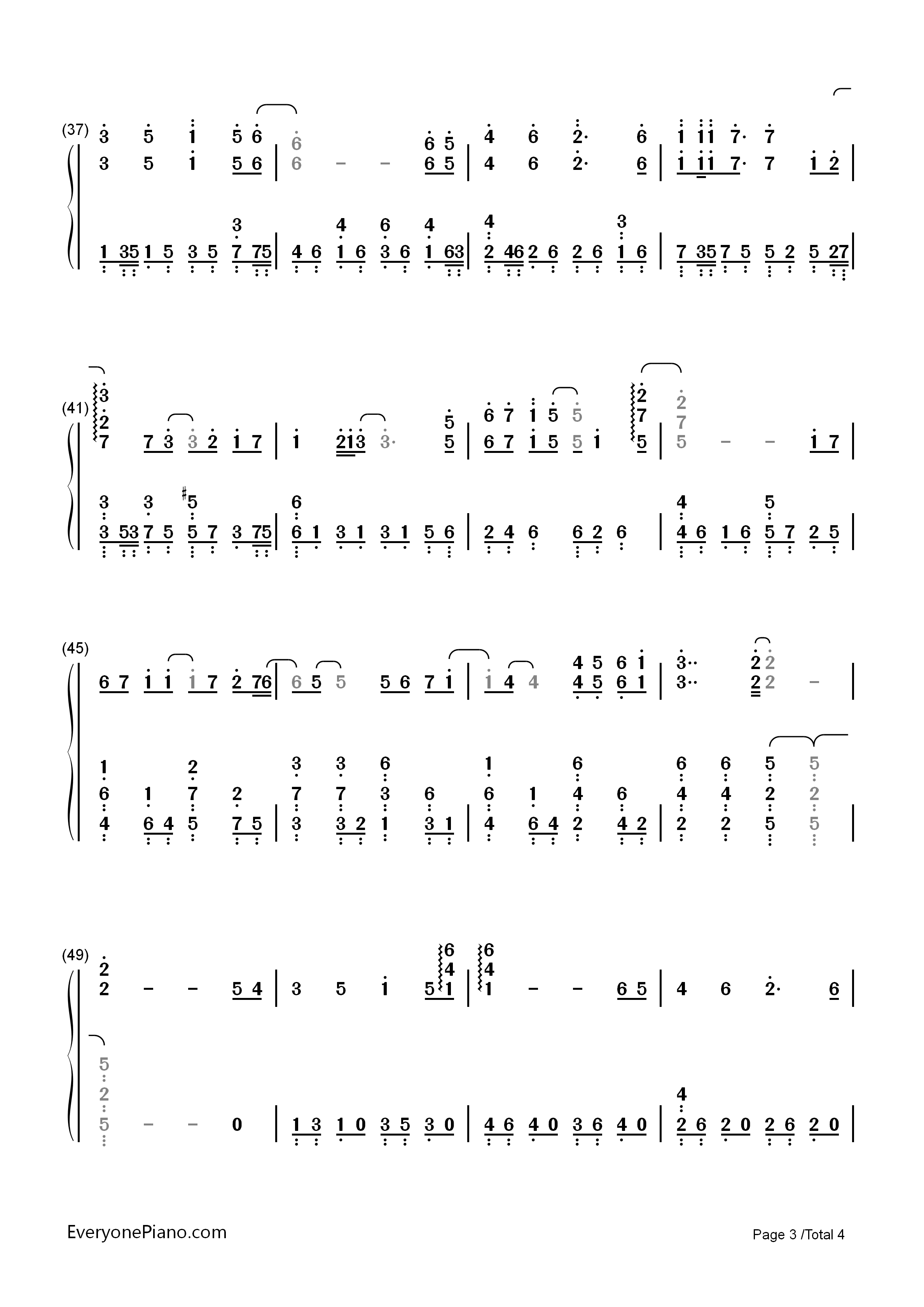 唯一的人钢琴简谱_金炯秀（K.Will）演唱