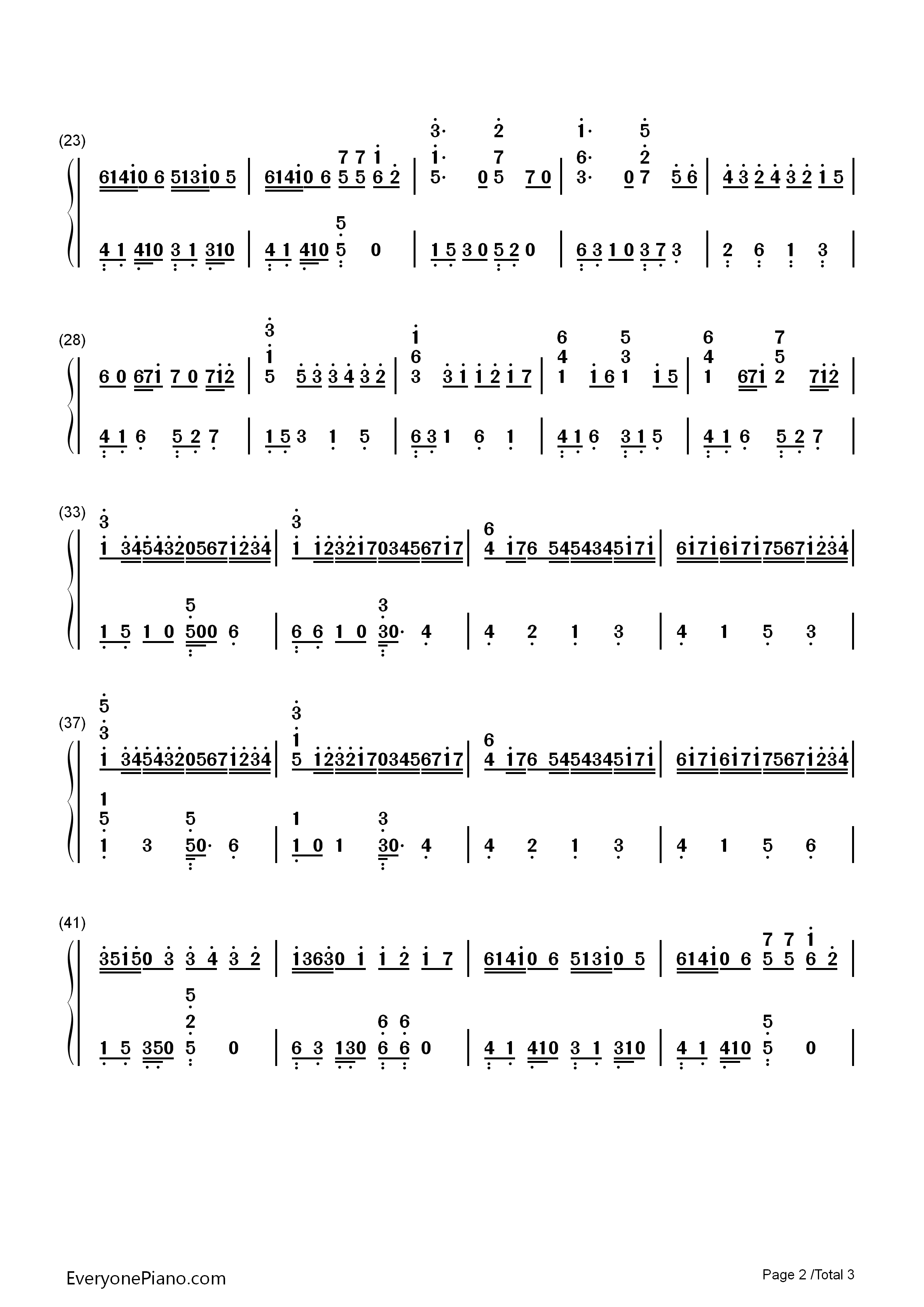 卡农钢琴简谱_乔治温斯顿演唱